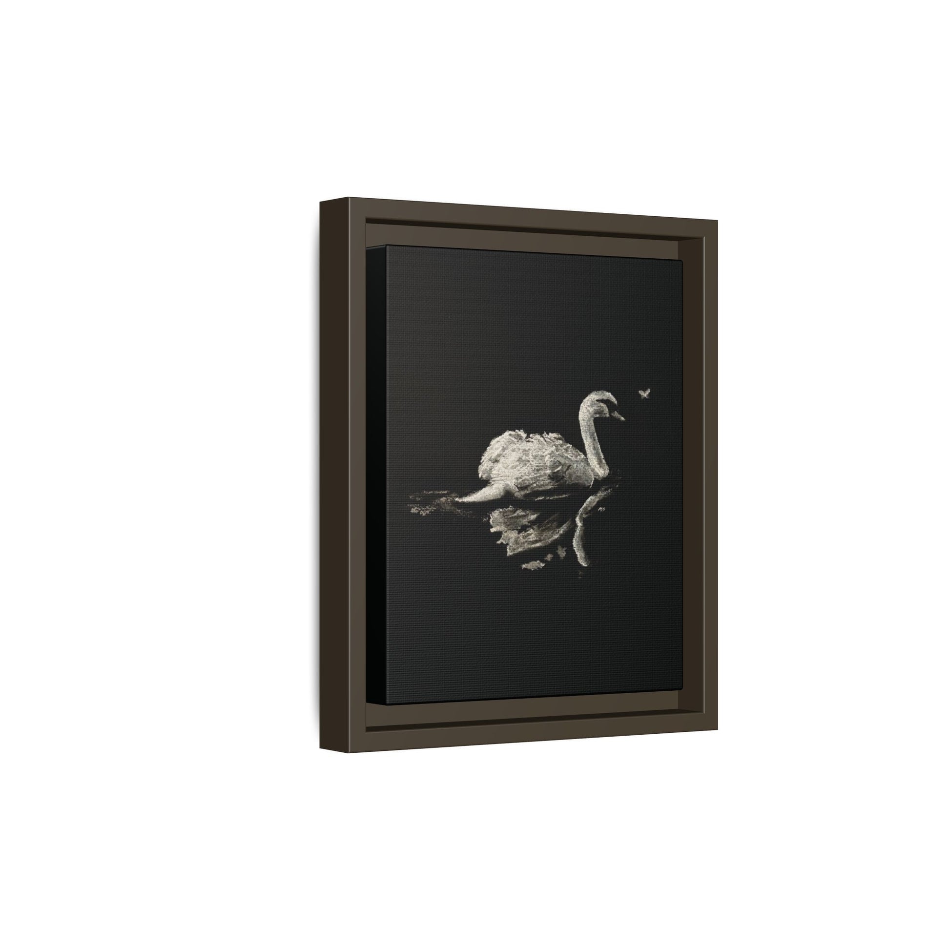 “Swan” Matte Canvas, Framed (Multi-color)