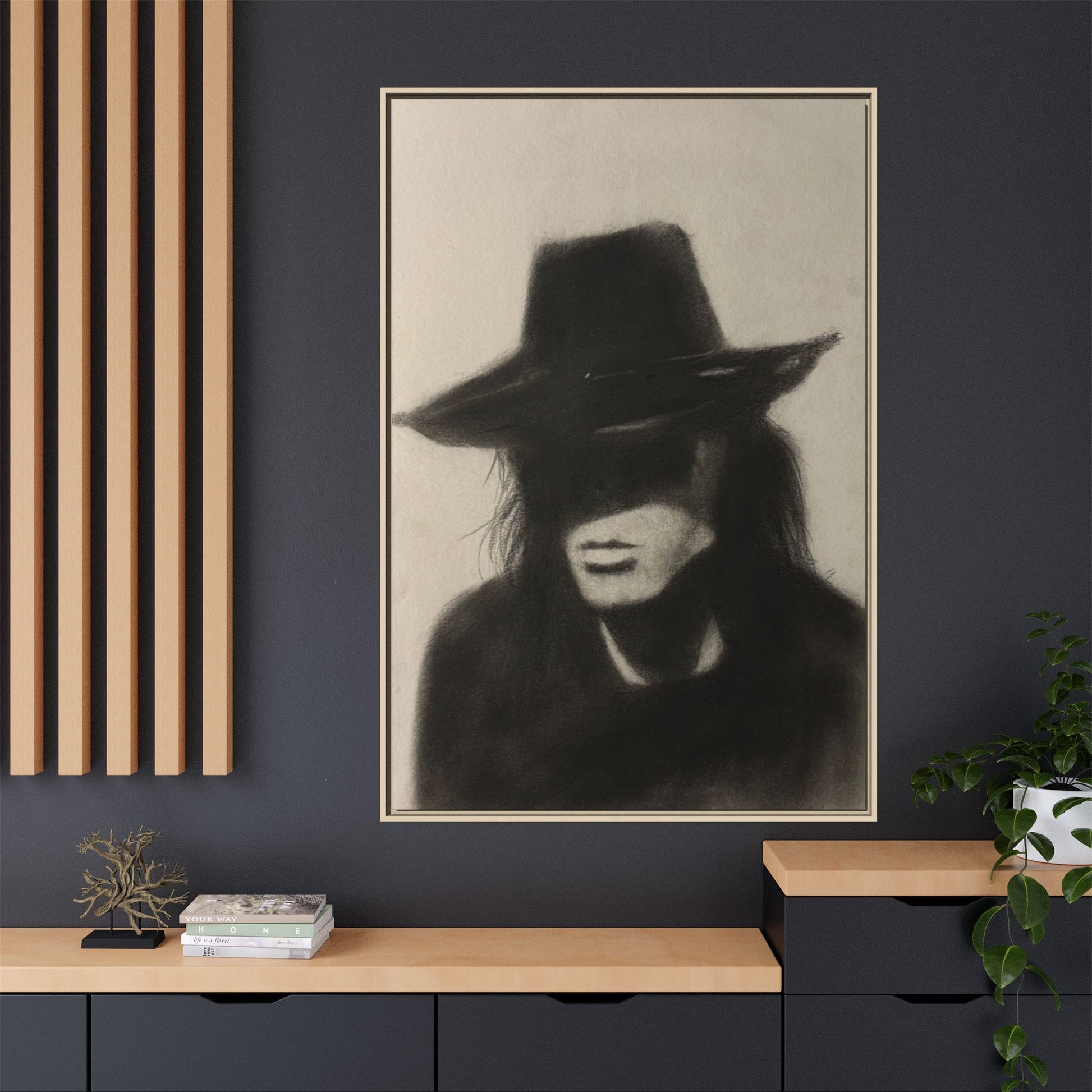 “OUTLAW” Matte Canvas, Framed (Multi-color)