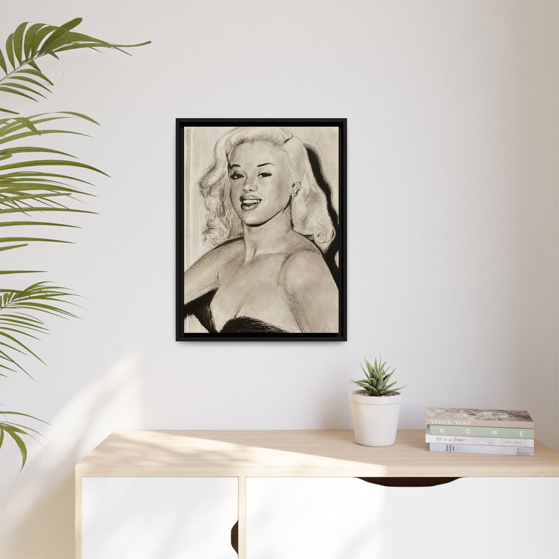 “Diana” Matte Canvas, Framed (Multi-color)