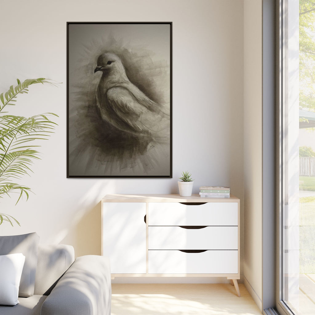“Dove” Matte Canvas, Framed (Multi-color)