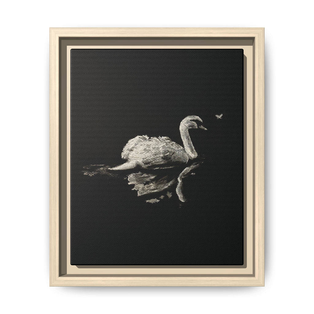 “Swan” Matte Canvas, Framed (Multi-color)