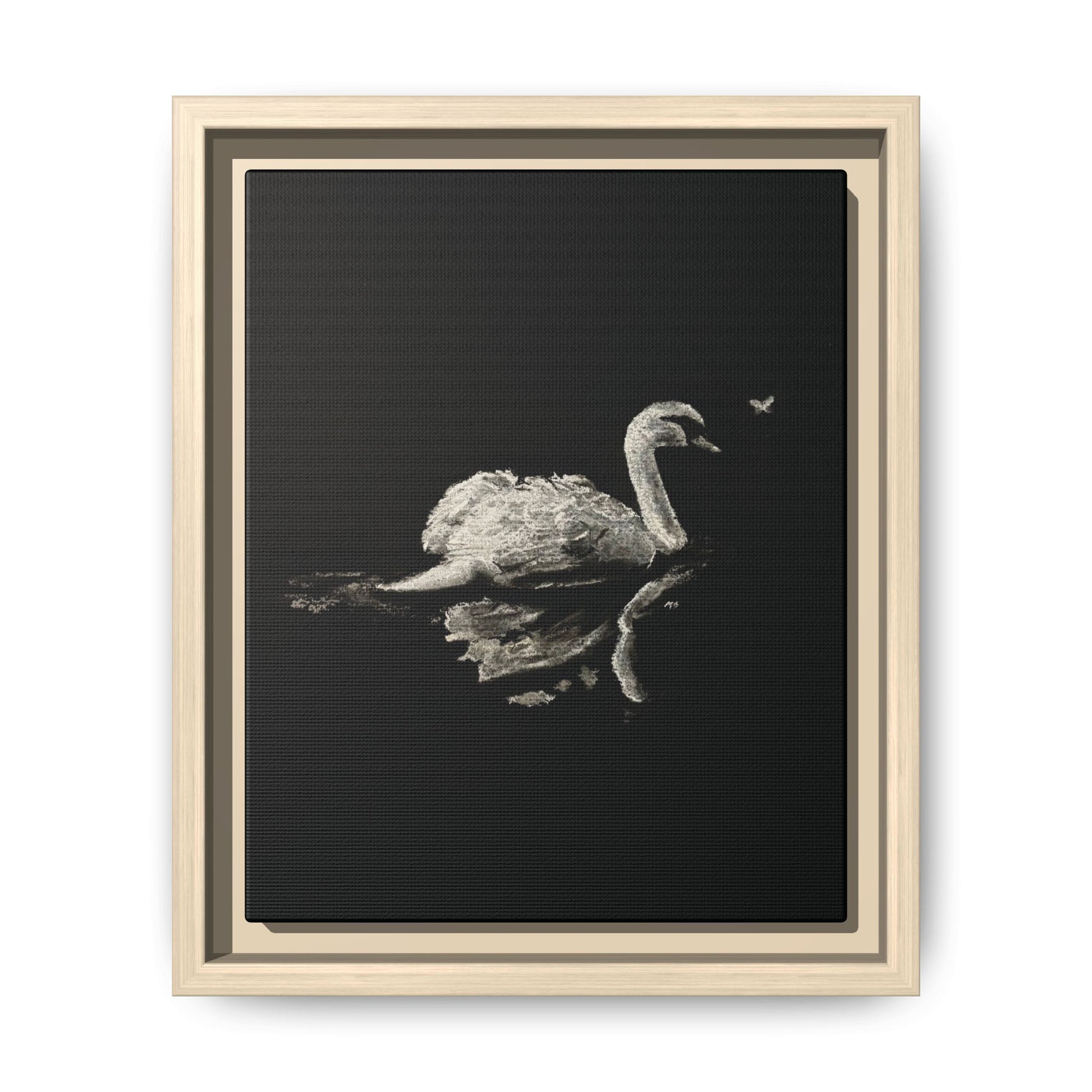 “Swan” Matte Canvas, Framed (Multi-color)