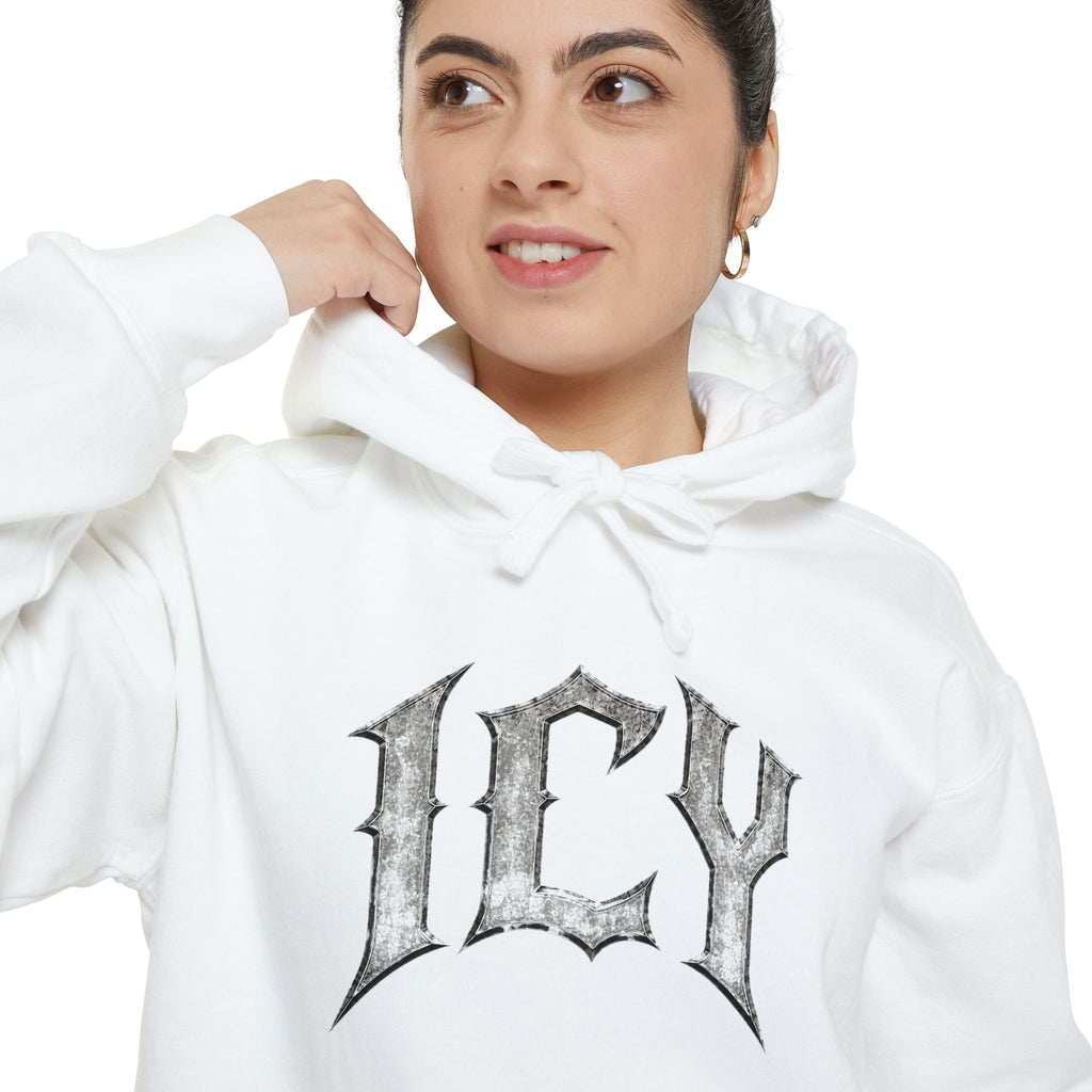 ICY Hoodie — Vintage Ice Text Pullover