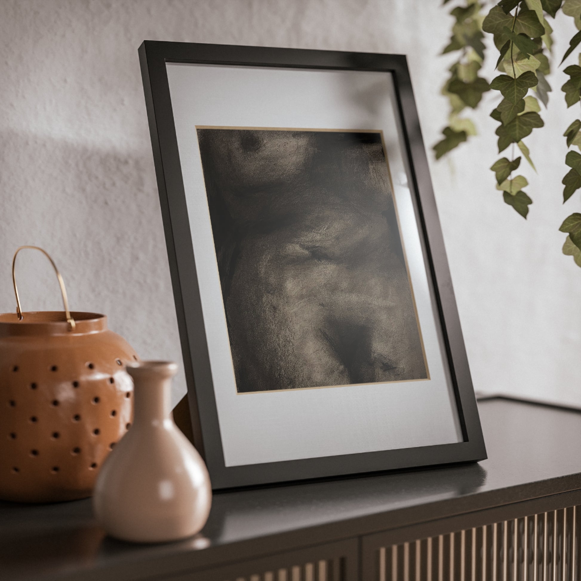 “The Price Of Intuition” Framed Posters, Black