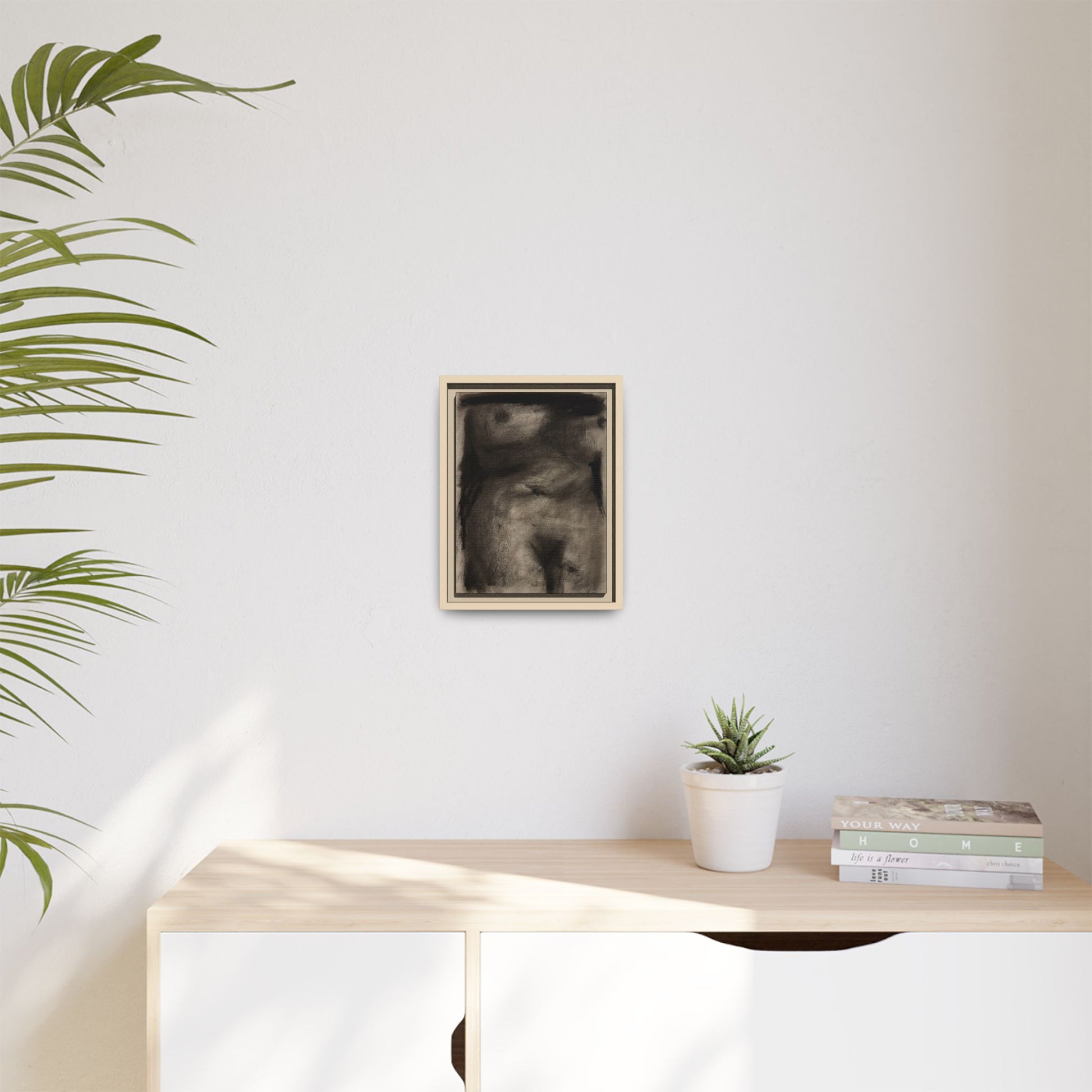 “The Price Of Intuition” Matte Canvas, Framed (Multi-color)