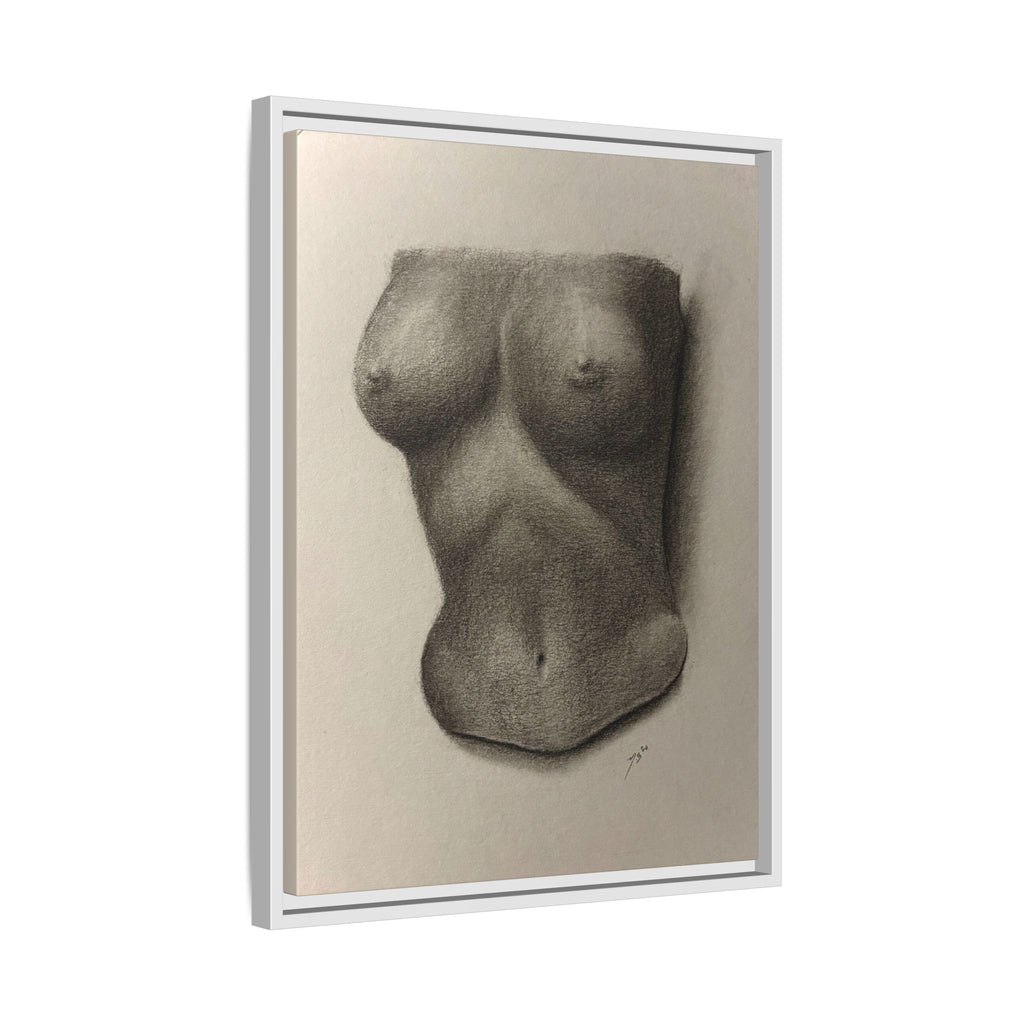 "BODY STUDY NO.4" Matte Canvas, Framed (Multi-color)