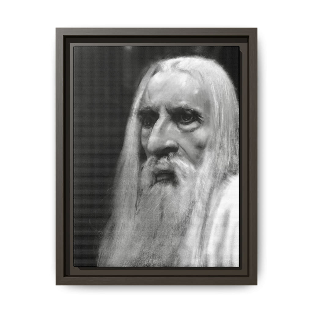 “white wizard” Matte Canvas, Framed (Multi-color)