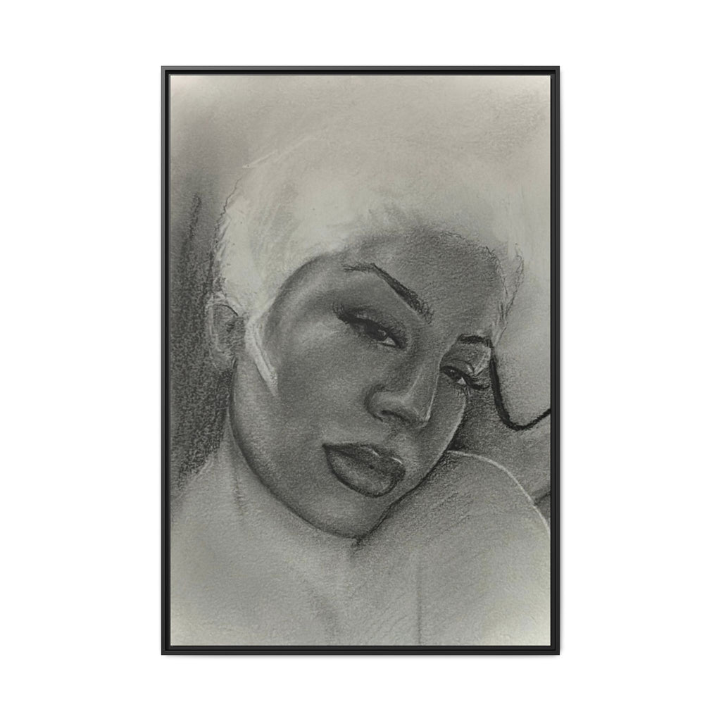 Mads Study Matte Canvas, Framed (Multi-color)