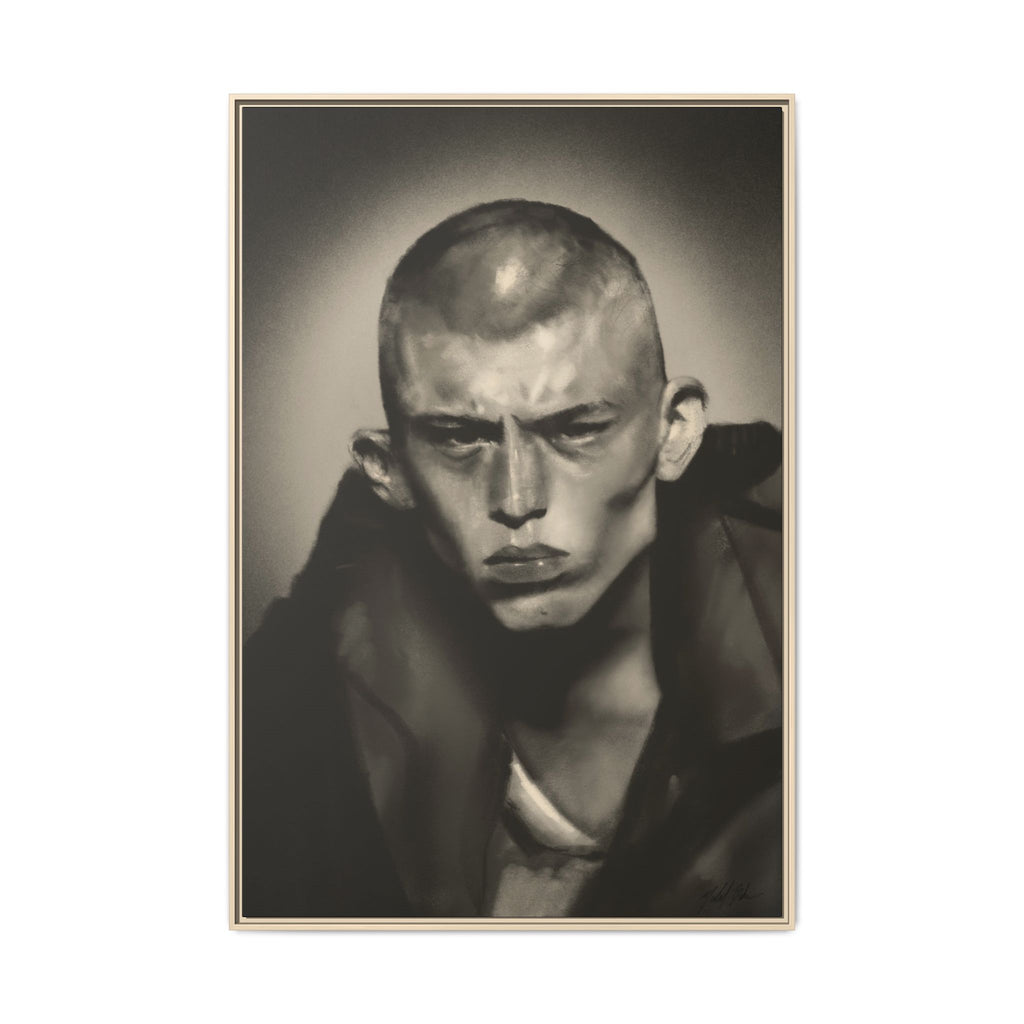 “Buzz Cut” Matte Canvas, Framed (Multi-color)