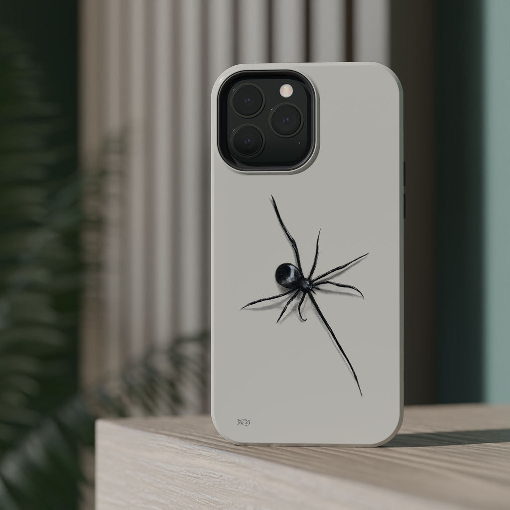 "ICY" Spider Sketch Magnetic Impact-Resistant Phone Case