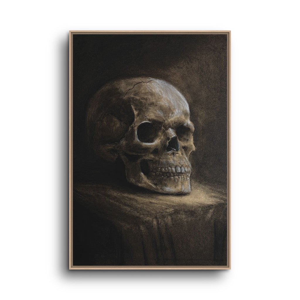 Framed Canvas Skull Portrait Wall Art