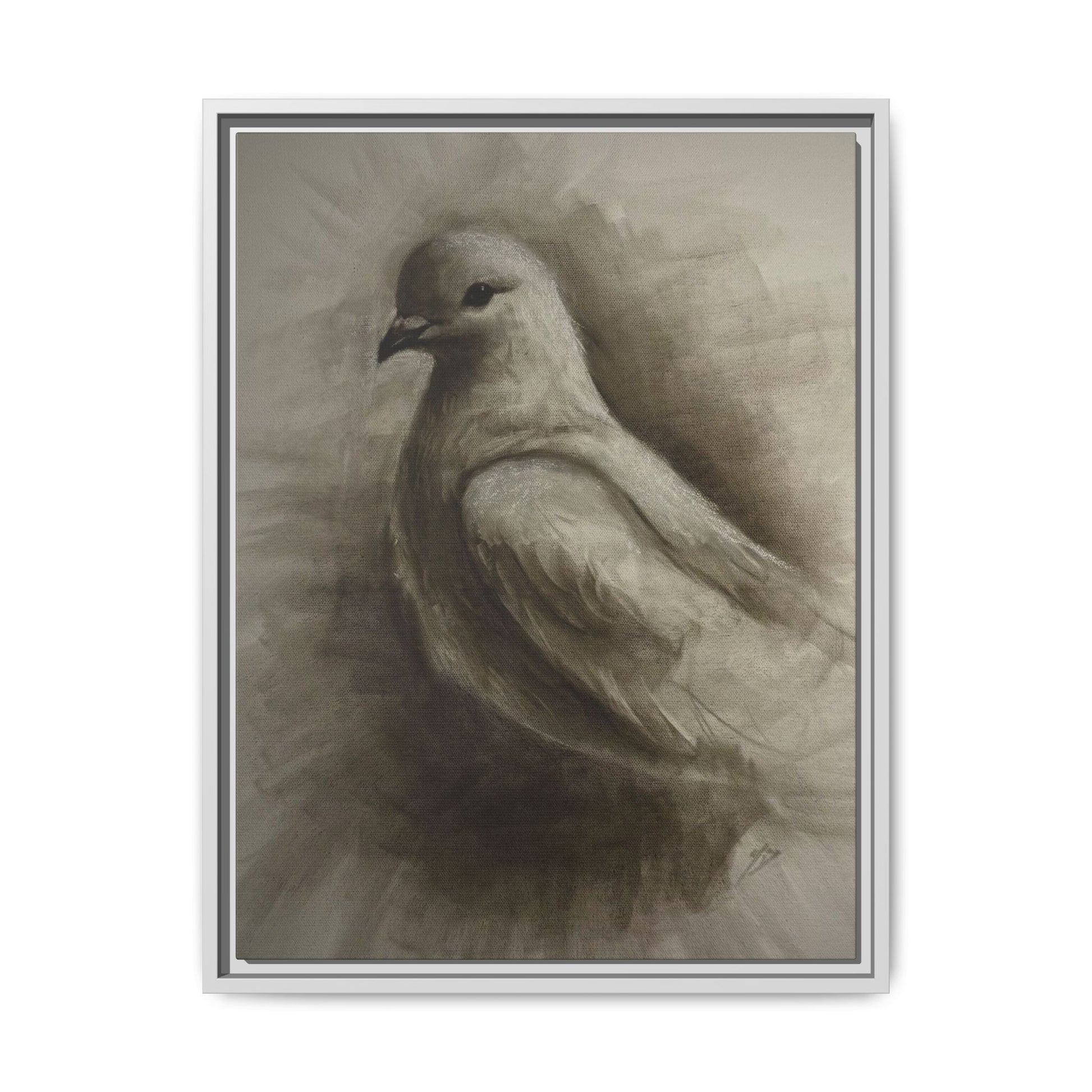 “Dove” Matte Canvas, Framed (Multi-color)