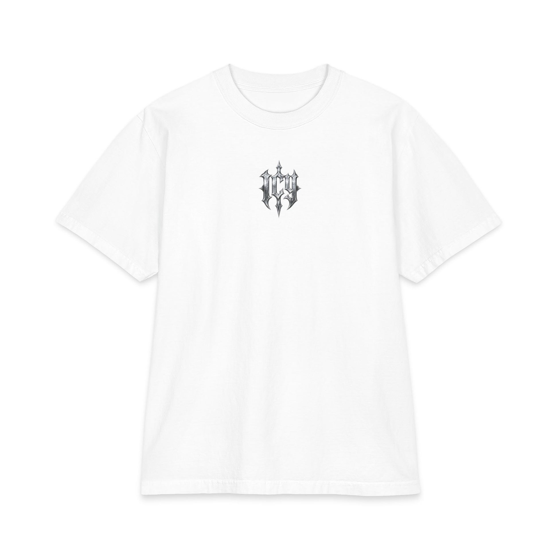 Metallic Spike Logo Short Sleeve Graphic T-Shirt