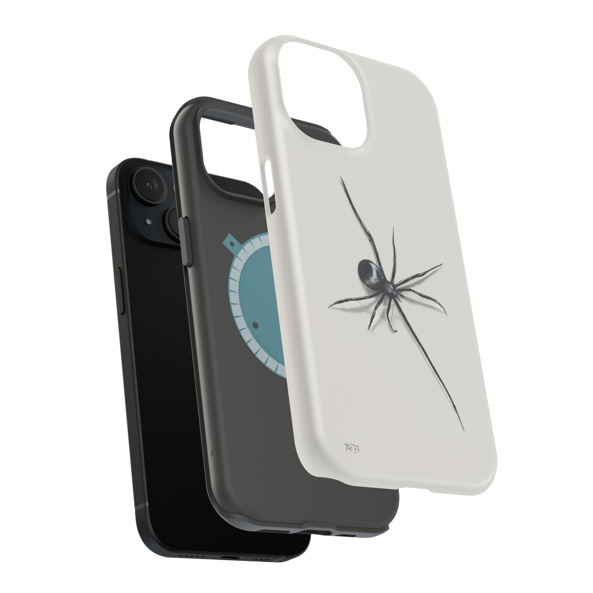 "ICY" Spider Sketch Magnetic Impact-Resistant Phone Case