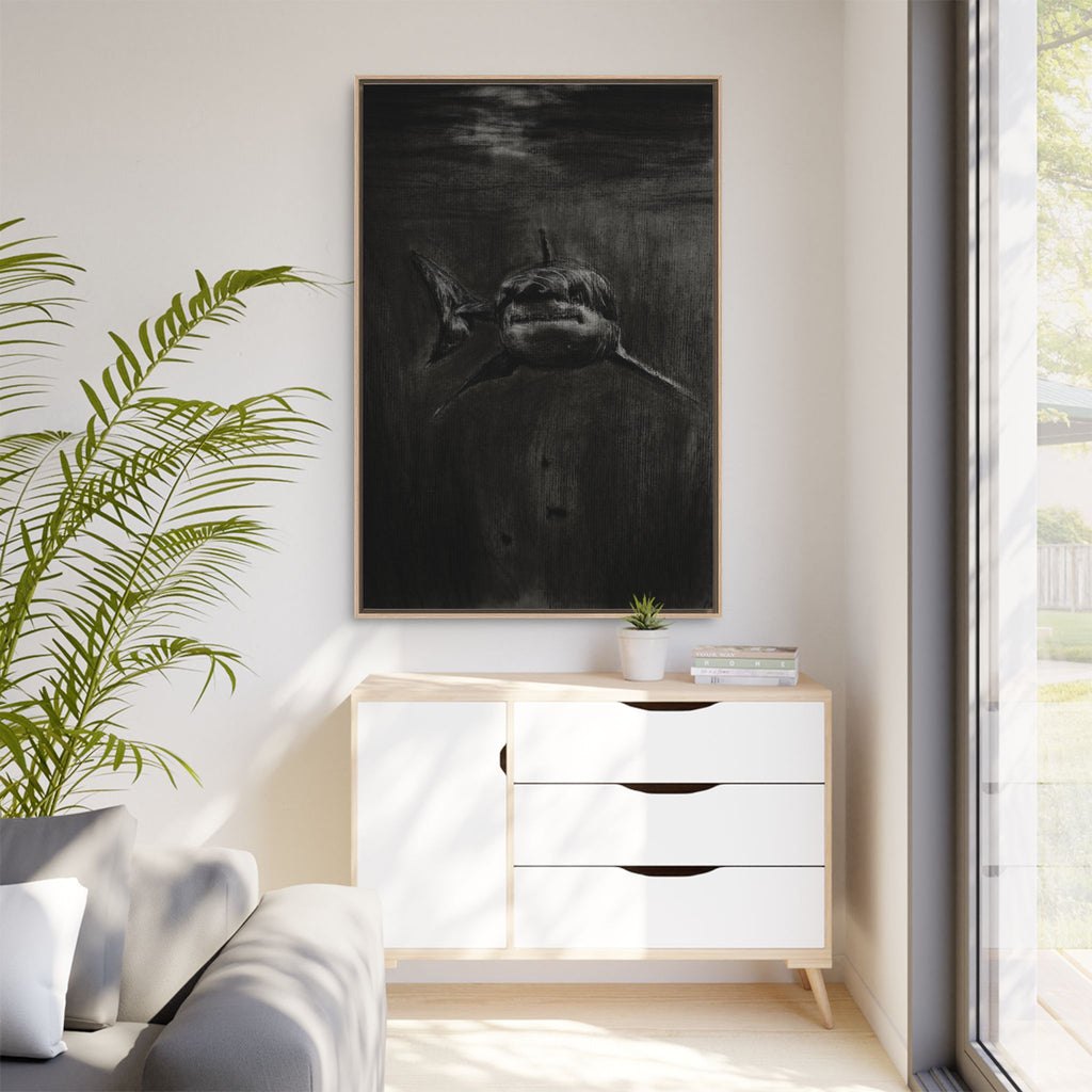 Dark Surrealist Framed Canvas Wall Art