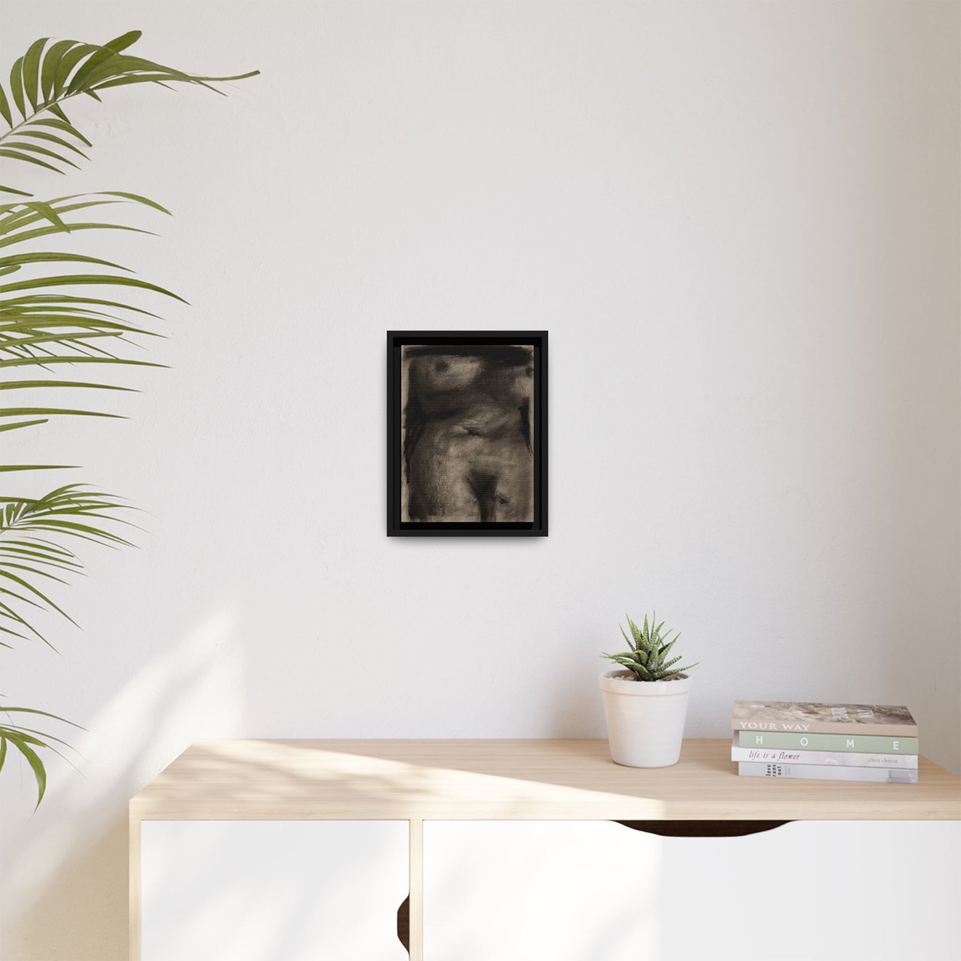 “The Price Of Intuition” Matte Canvas, Framed (Multi-color)