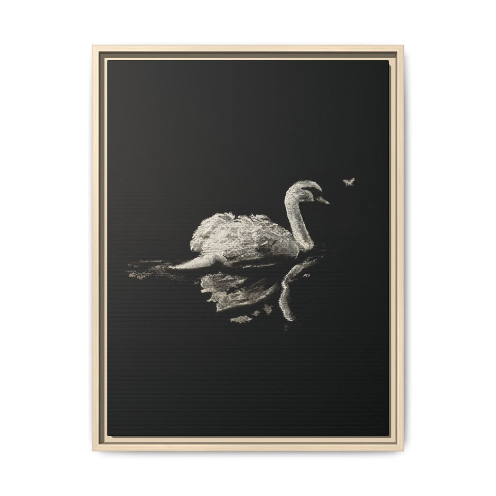 “Swan” Matte Canvas, Framed (Multi-color)