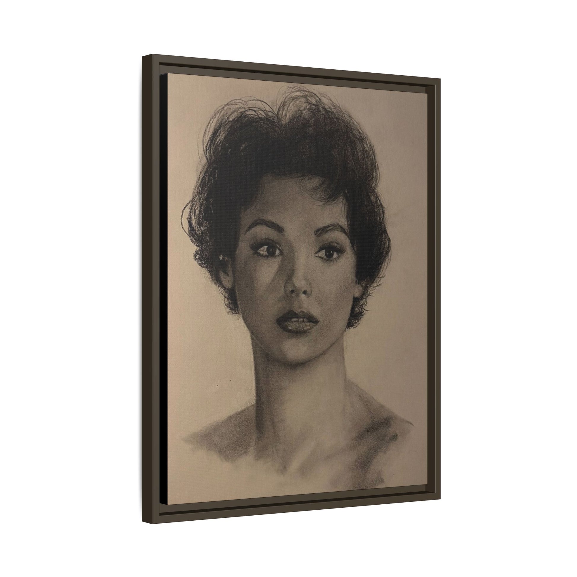 “Still Gaze” Matte Canvas, Framed (Multi-color) PRINT