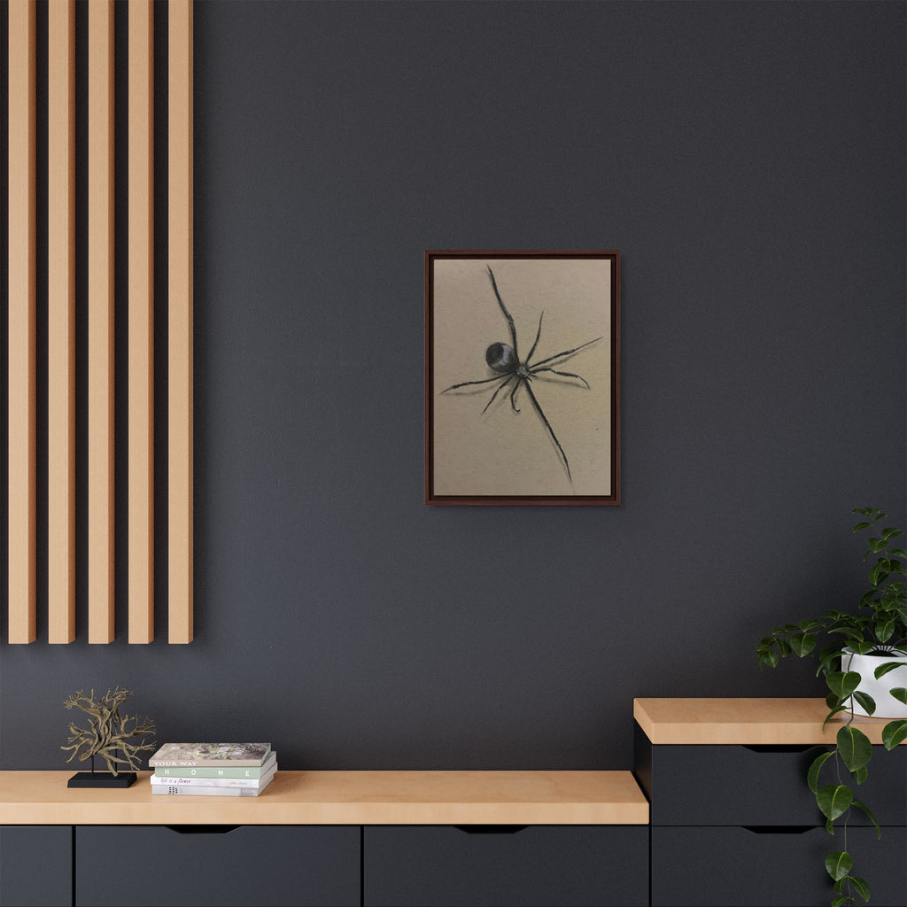 Framed Canvas Spider Wall Art