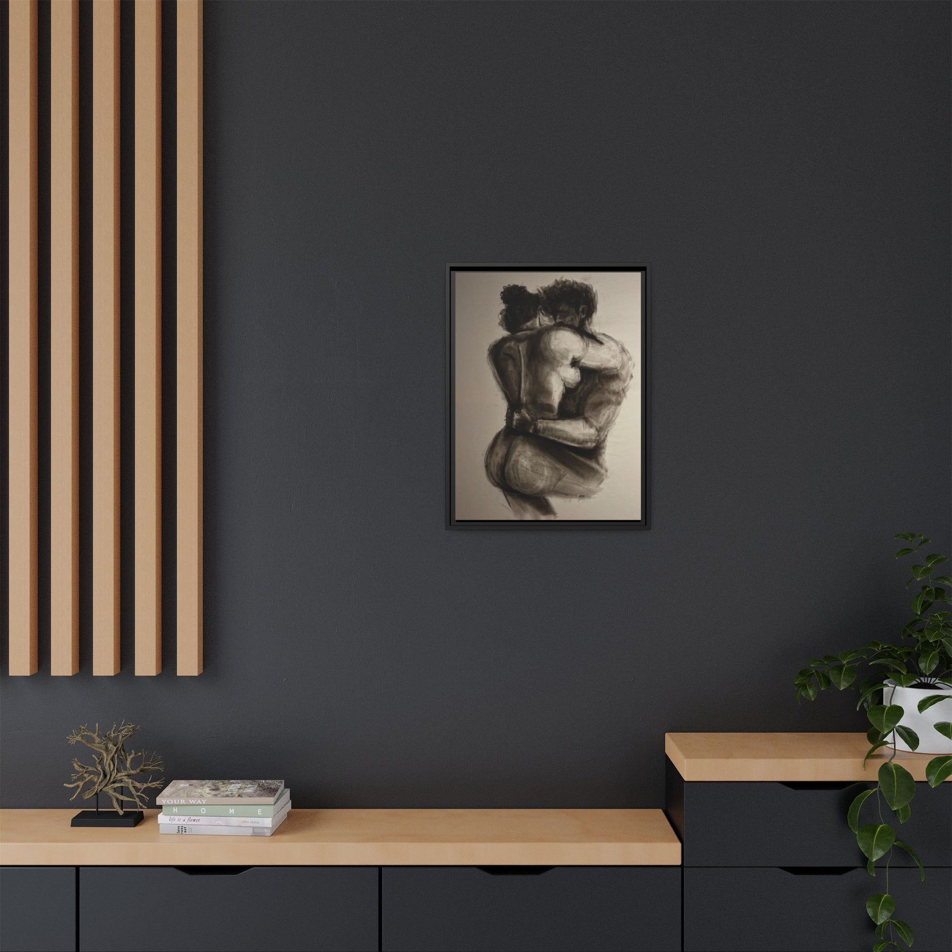 “LAST DAY ON EARTH” Matte Canvas, Framed (Multi-color)