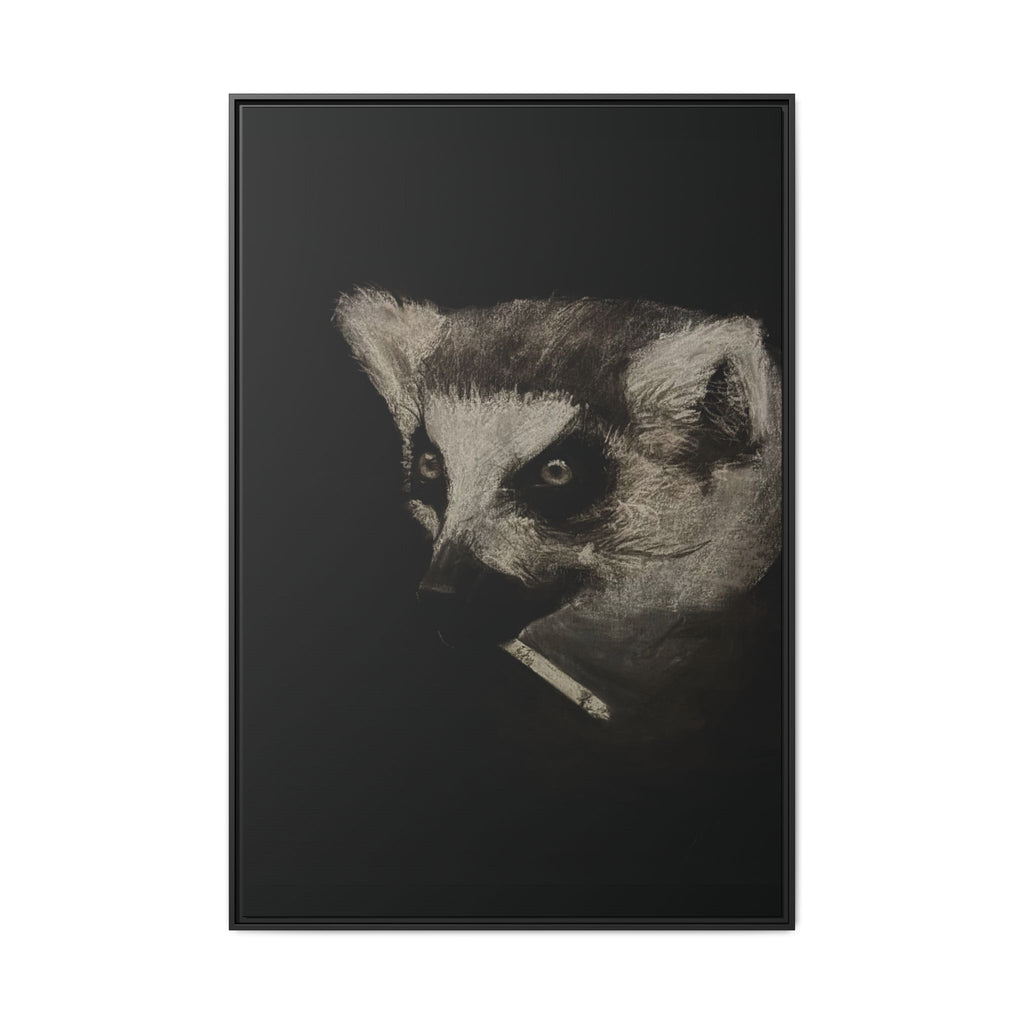 “Lemur” Matte Canvas, Framed (Multi-color)