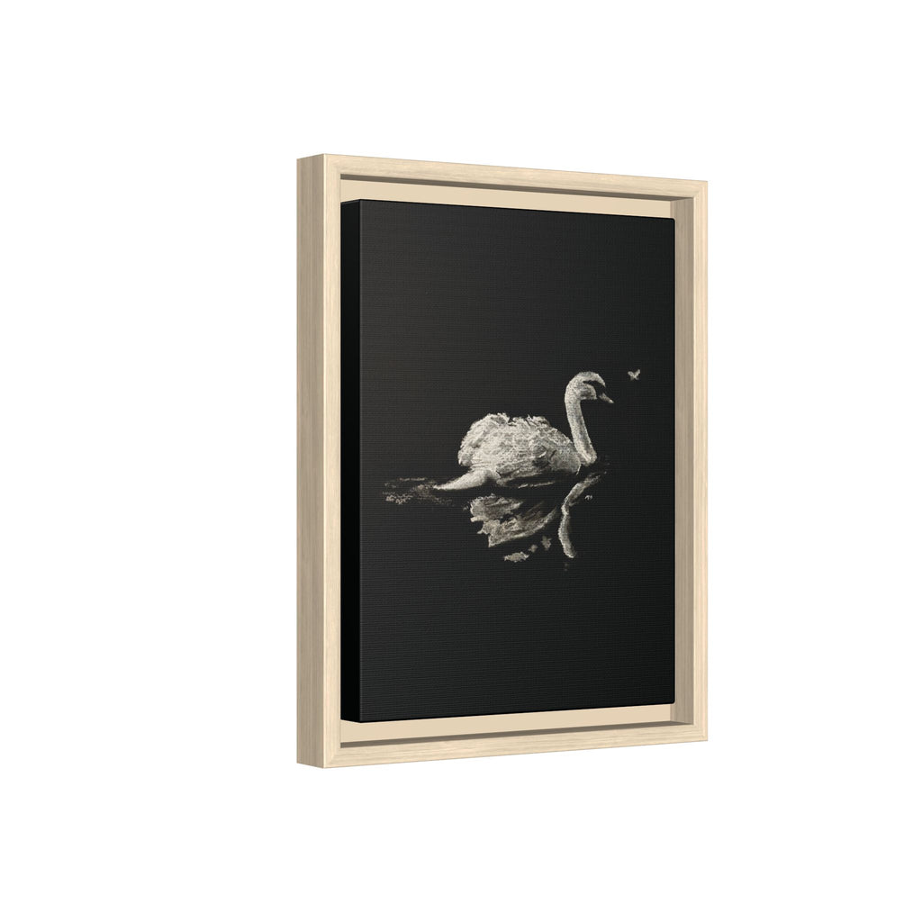 “Swan” Matte Canvas, Framed (Multi-color)
