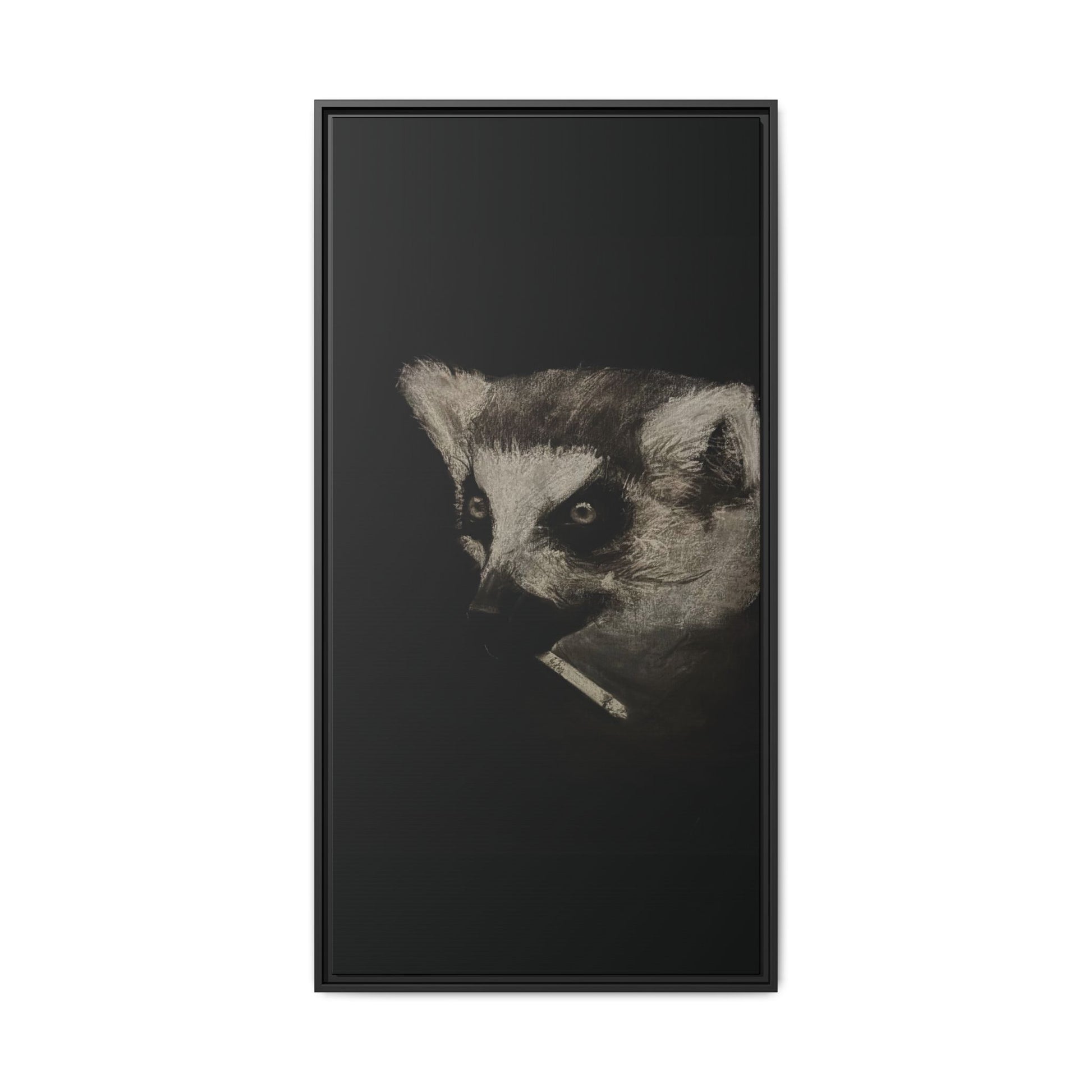 “Lemur” Matte Canvas, Framed (Multi-color)