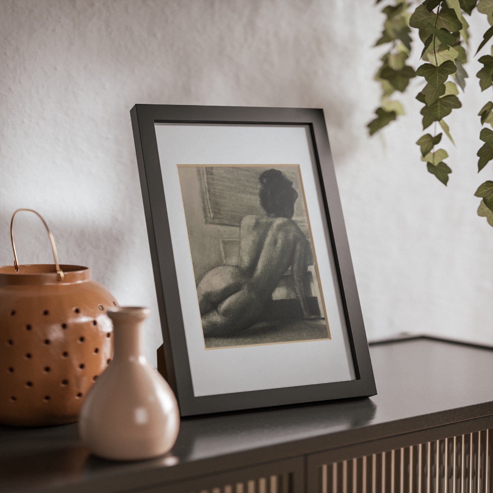 “Sitting Pretty” Framed Posters, Black