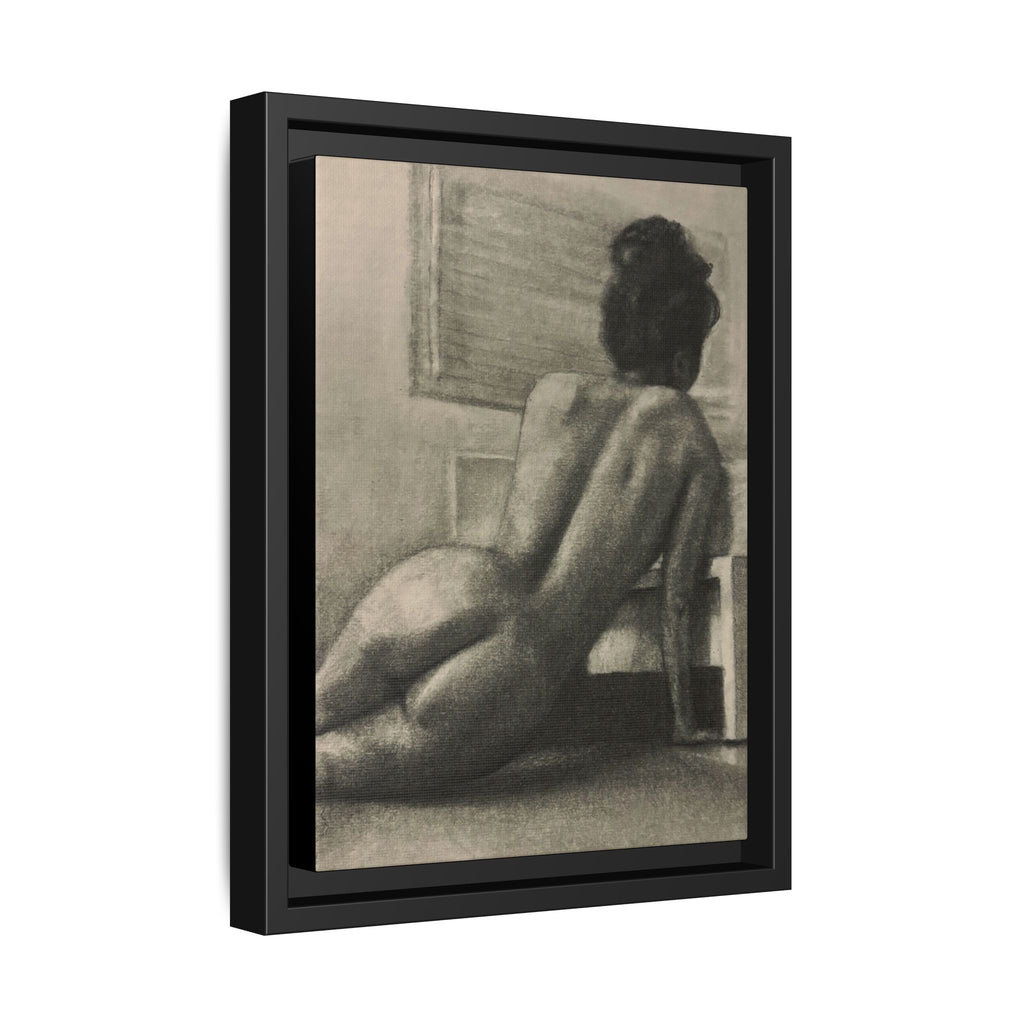 “SITTING PRETTY” Matte Canvas, Framed (Multi-color)