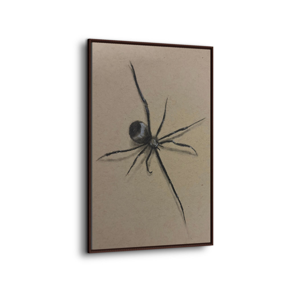 Framed Canvas Spider Wall Art