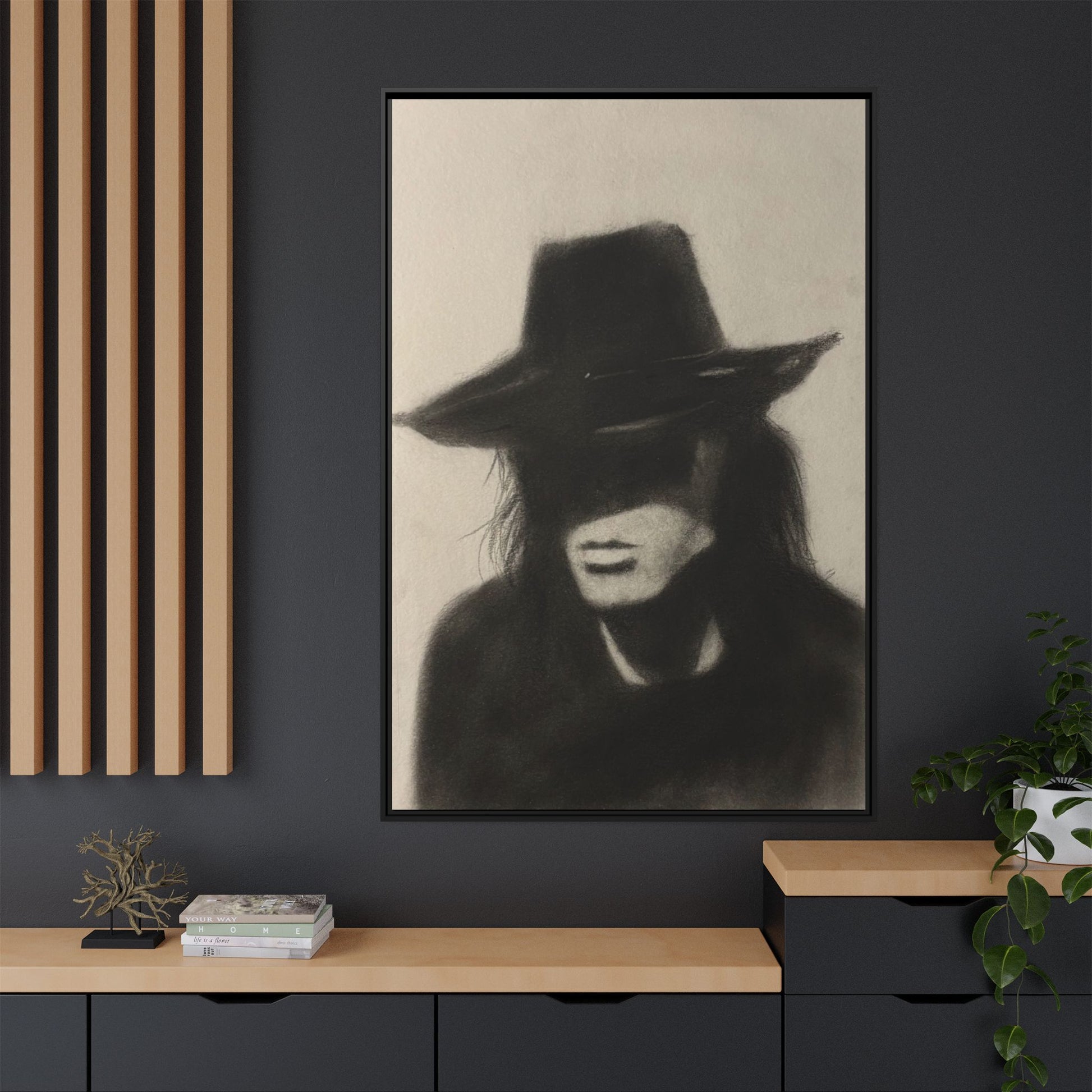 “OUTLAW” Matte Canvas, Framed (Multi-color)