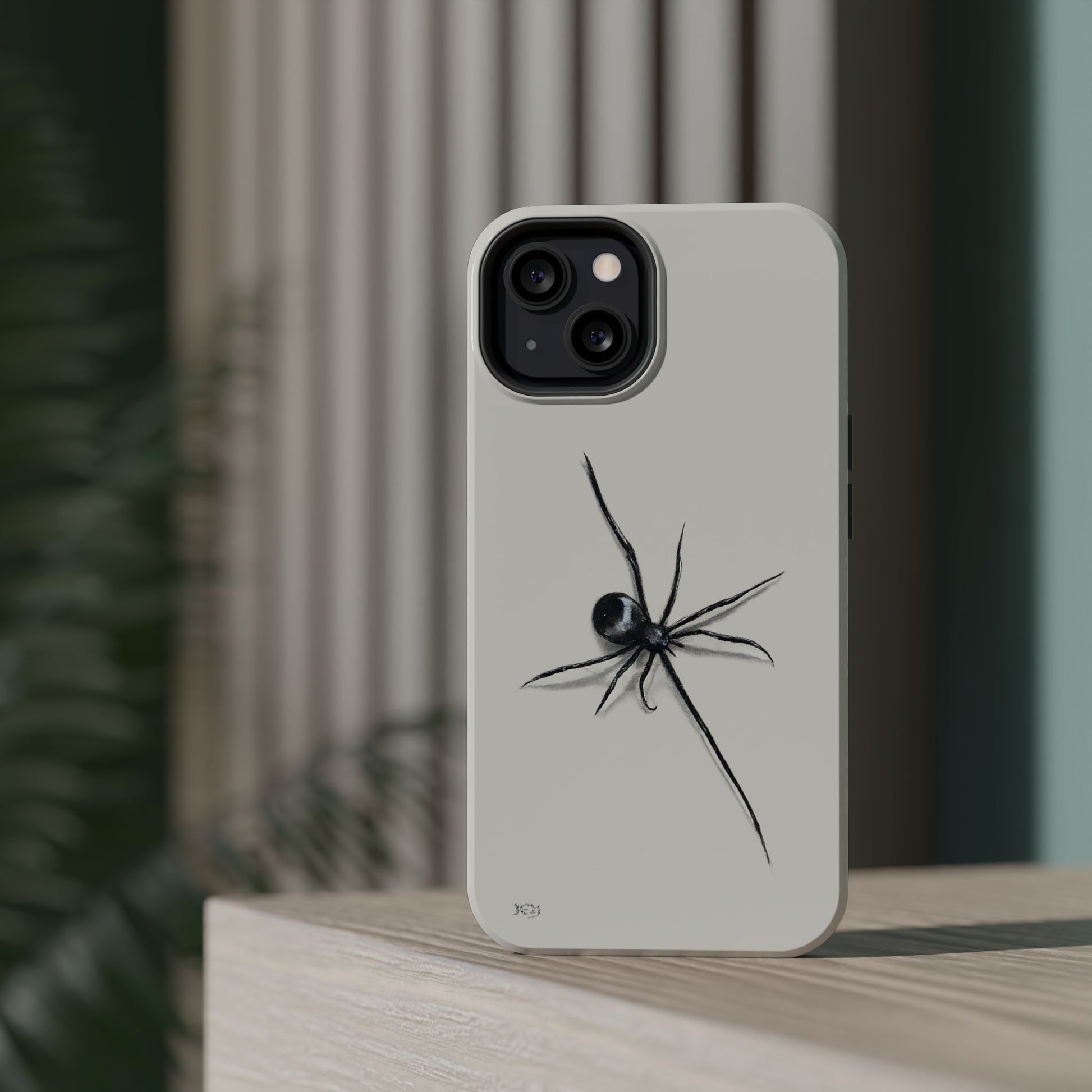 "ICY" Spider Sketch Magnetic Impact-Resistant Phone Case