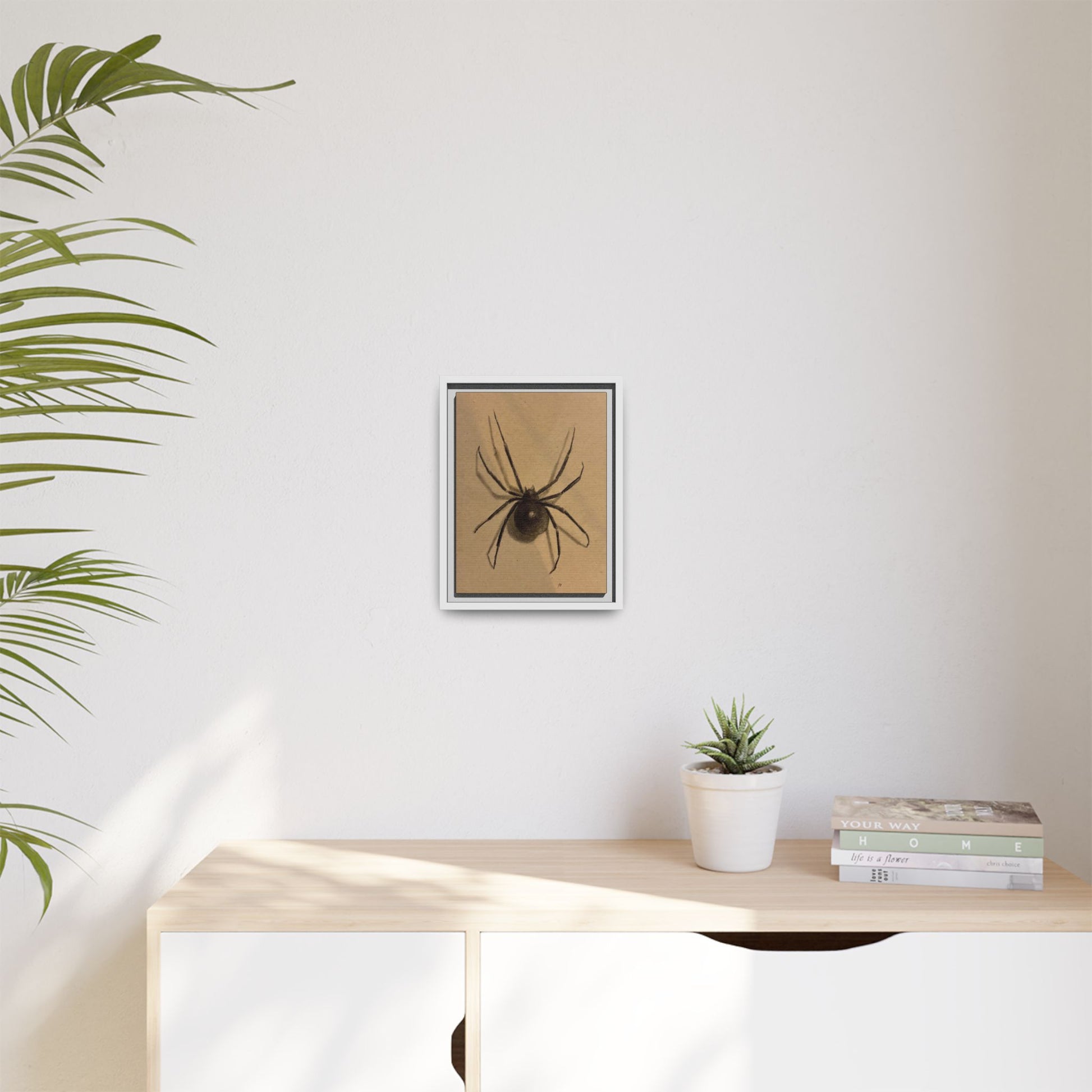 “Spider” Matte Canvas, Framed (Multi-color) Print