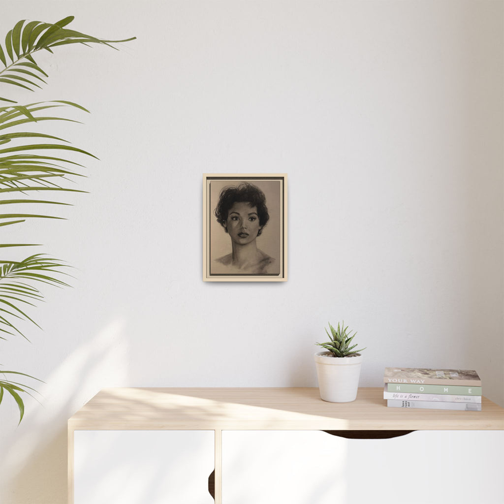 “Still Gaze” Matte Canvas, Framed (Multi-color) PRINT