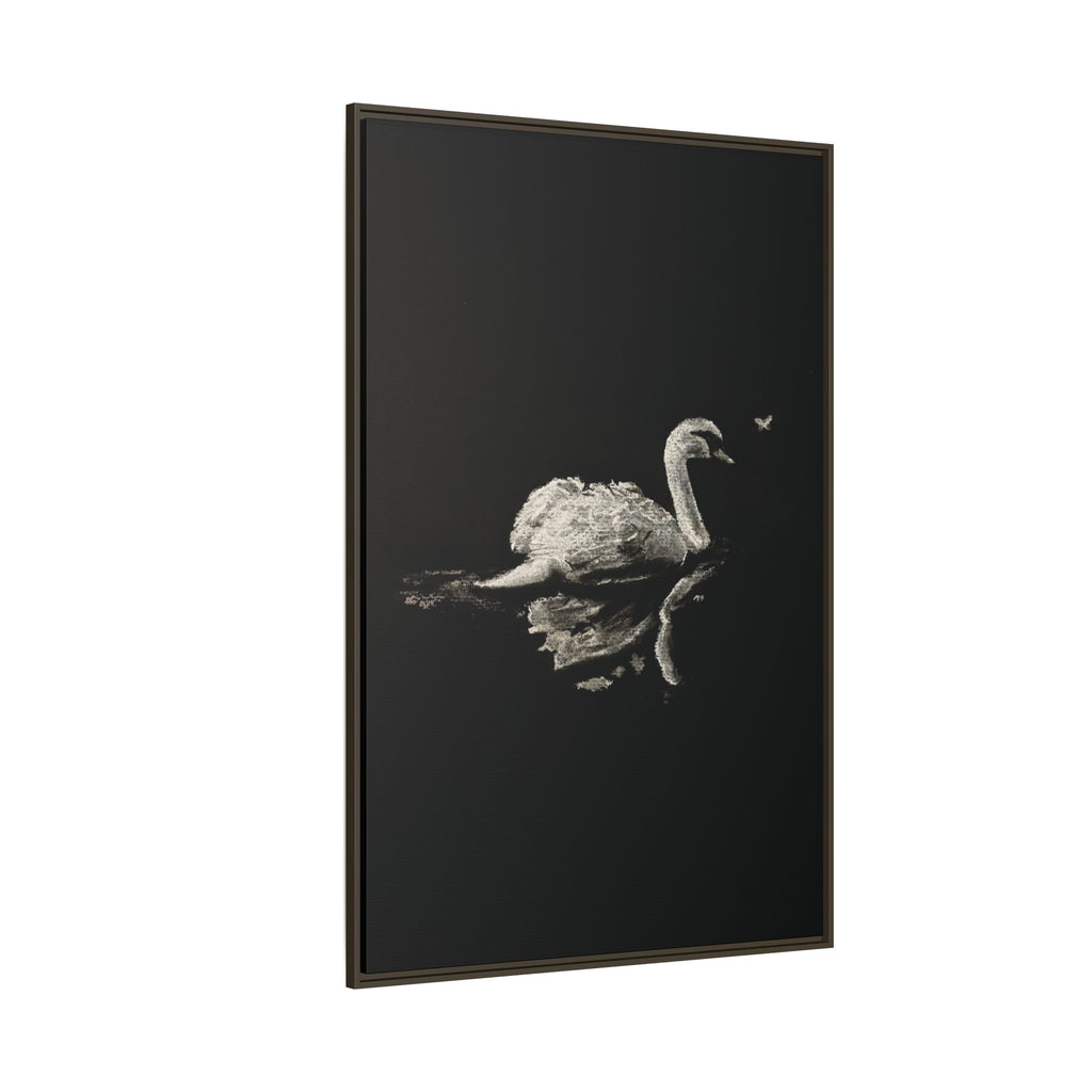 “Swan” Matte Canvas, Framed (Multi-color)