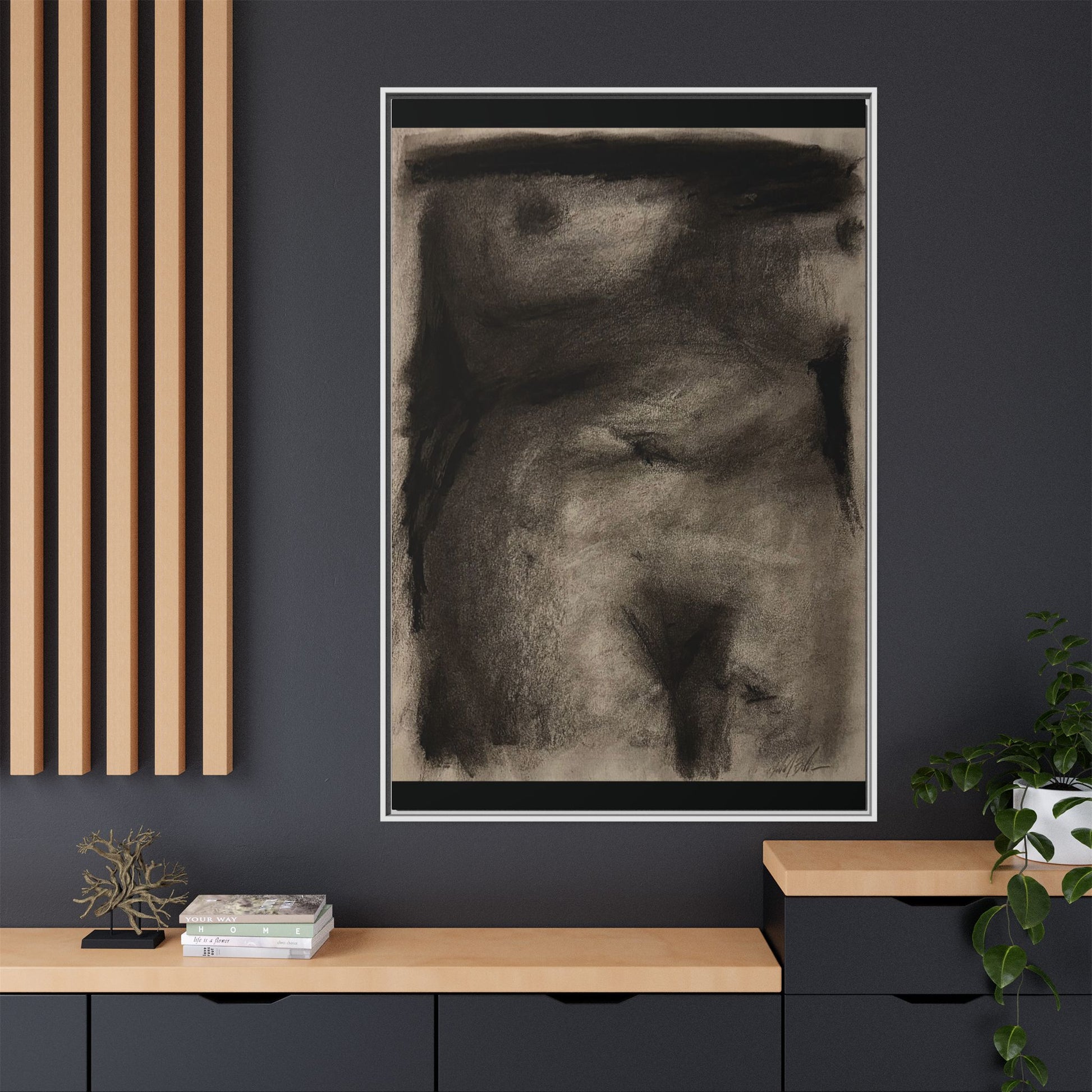 “The Price Of Intuition” Matte Canvas, Framed (Multi-color)
