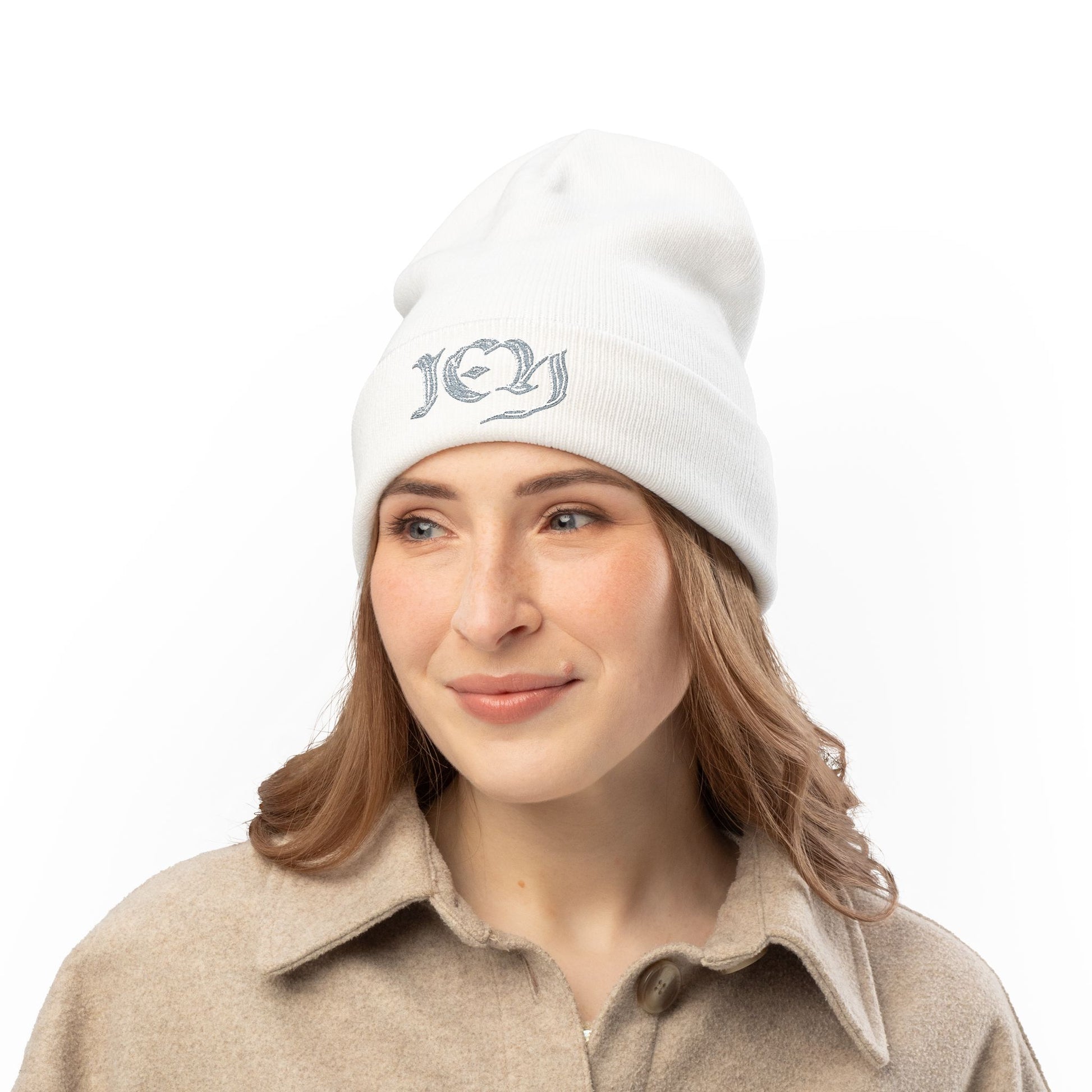 “ICY” Knit Beanie (Embroidery)