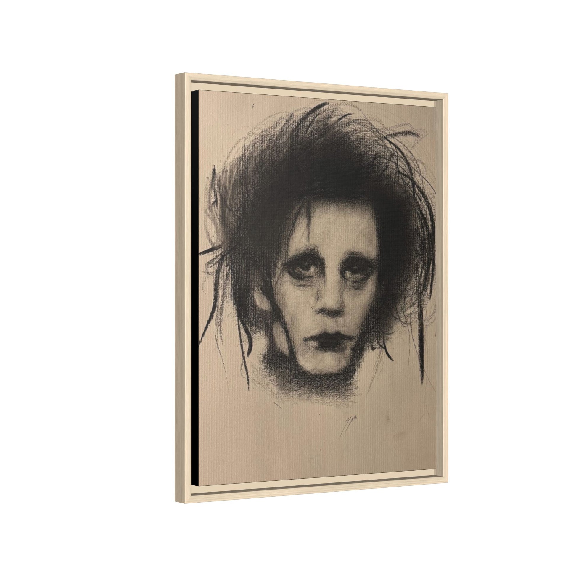 “Edward” Matte Canvas, Framed (Multi-color)