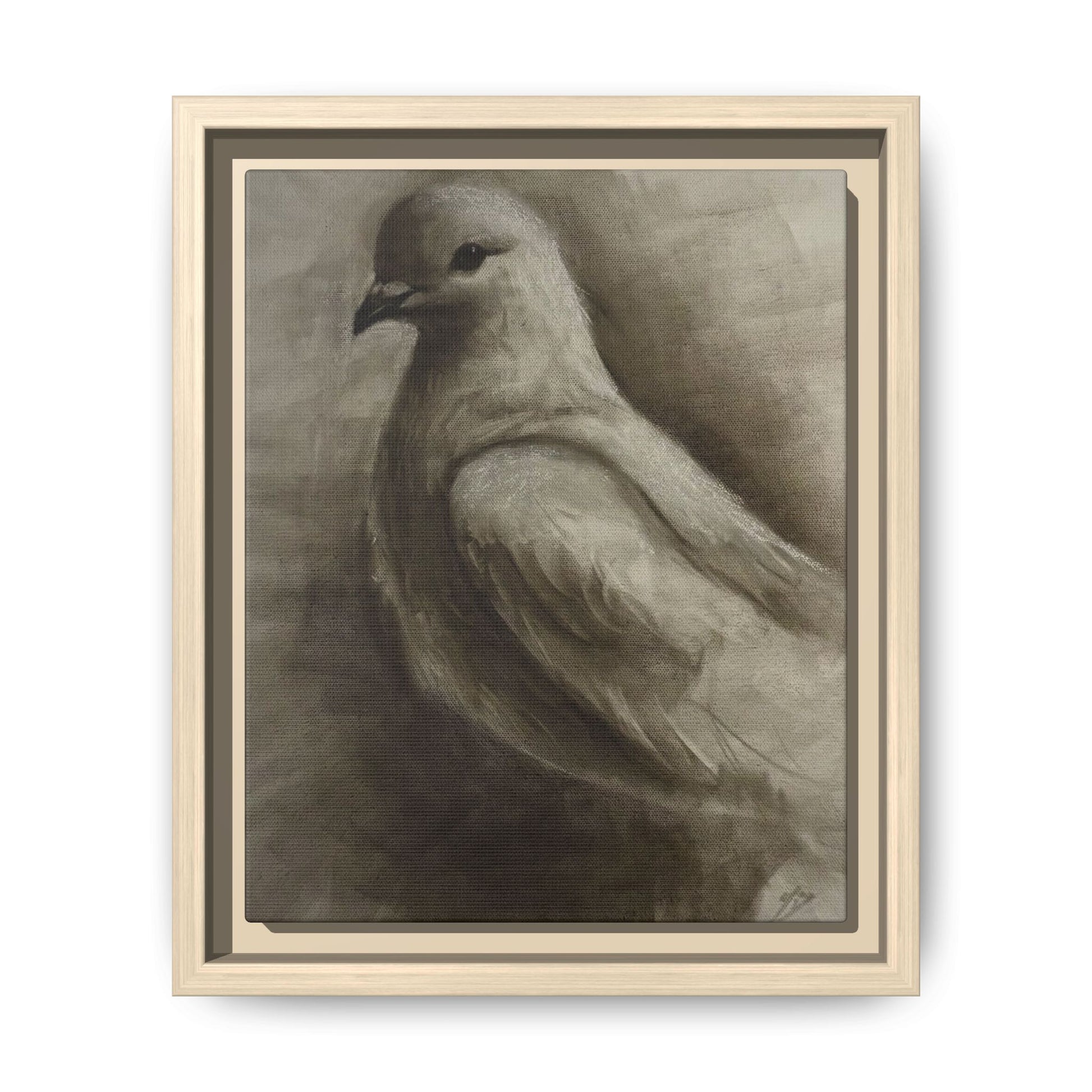 “Dove” Matte Canvas, Framed (Multi-color)