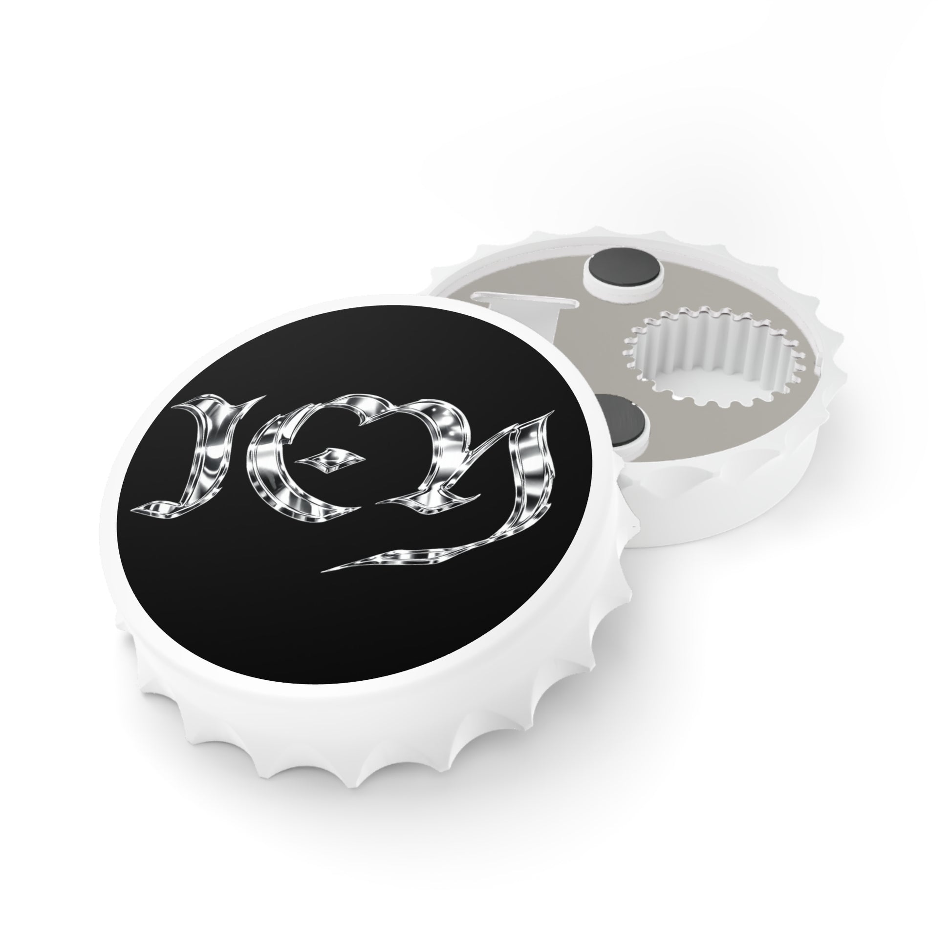 "ICY" Metallic Gothic 'IU' Bottle Opener — Rock-Inspired Beer Cap Opener