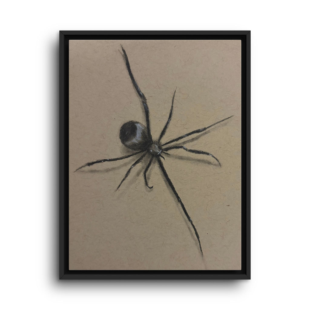 Framed Canvas Spider Wall Art