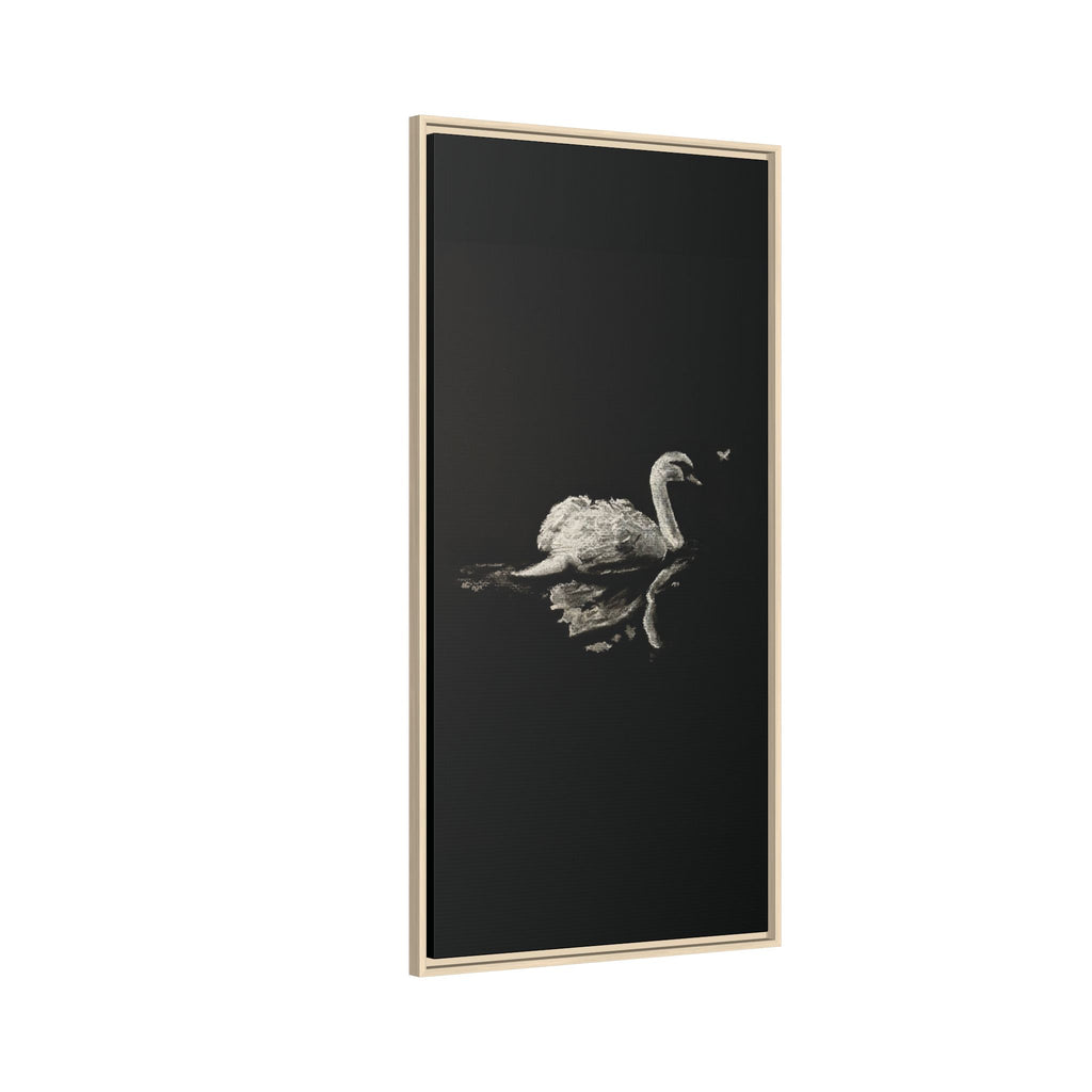 “Swan” Matte Canvas, Framed (Multi-color)