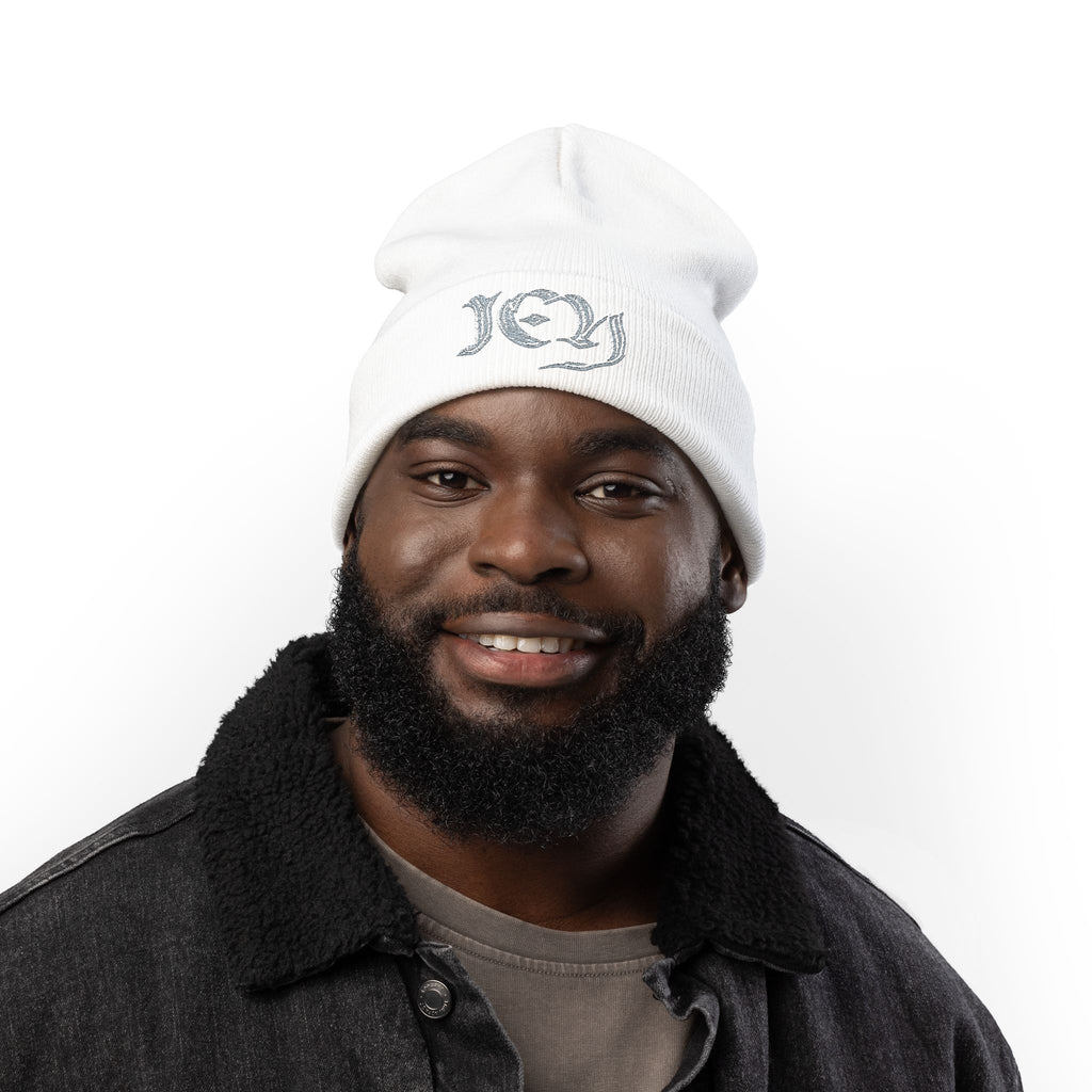“ICY” Knit Beanie (Embroidery)