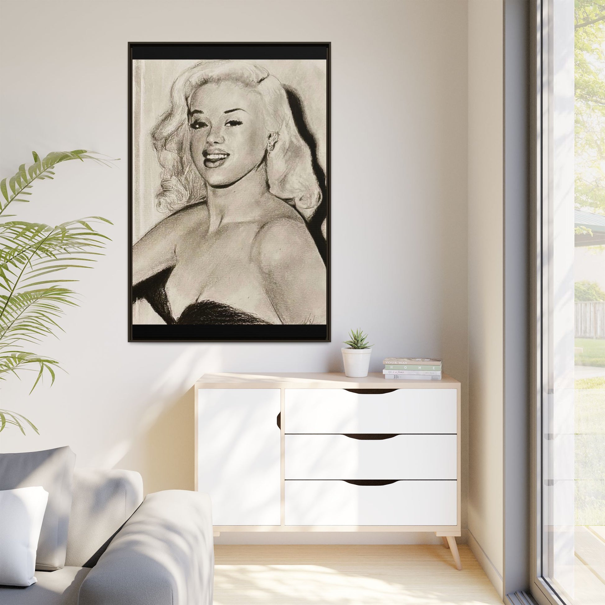 “Diana” Matte Canvas, Framed (Multi-color)
