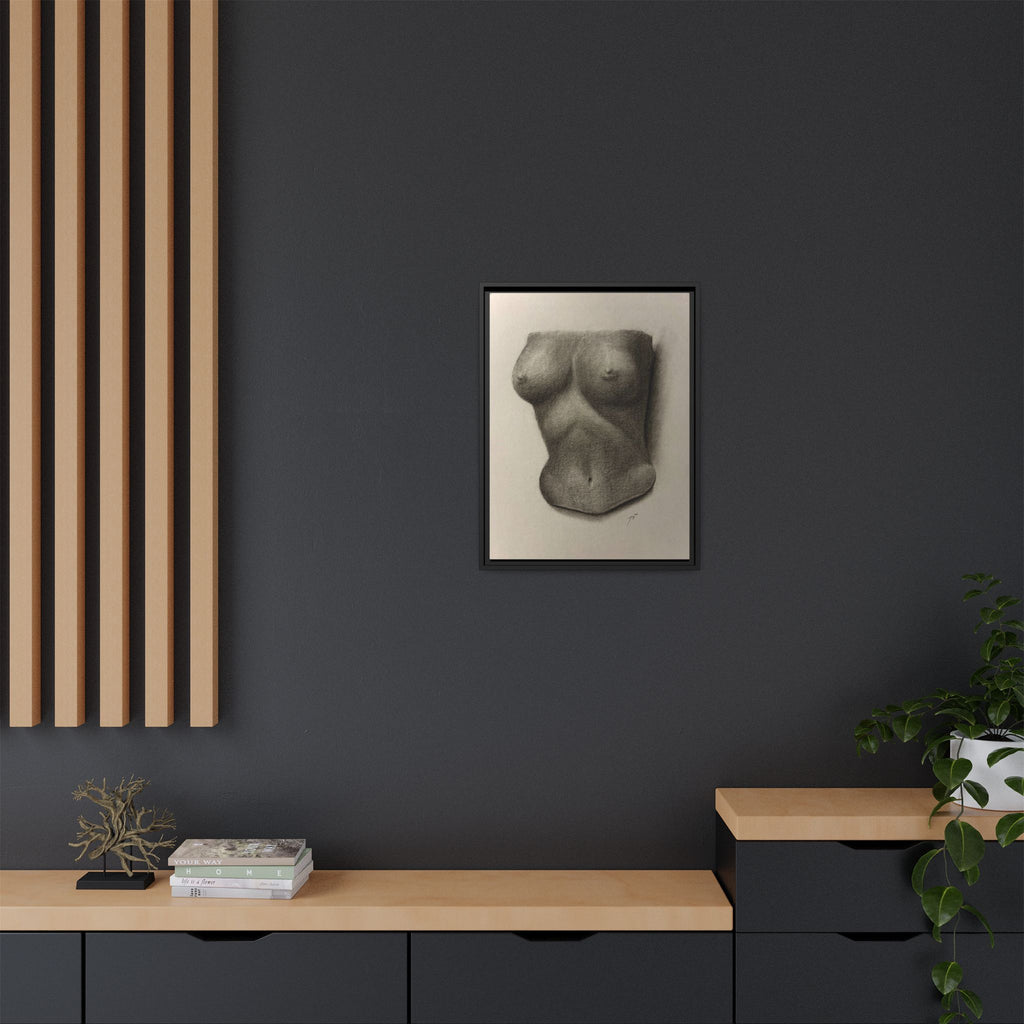 "BODY STUDY NO.4" Matte Canvas, Framed (Multi-color)