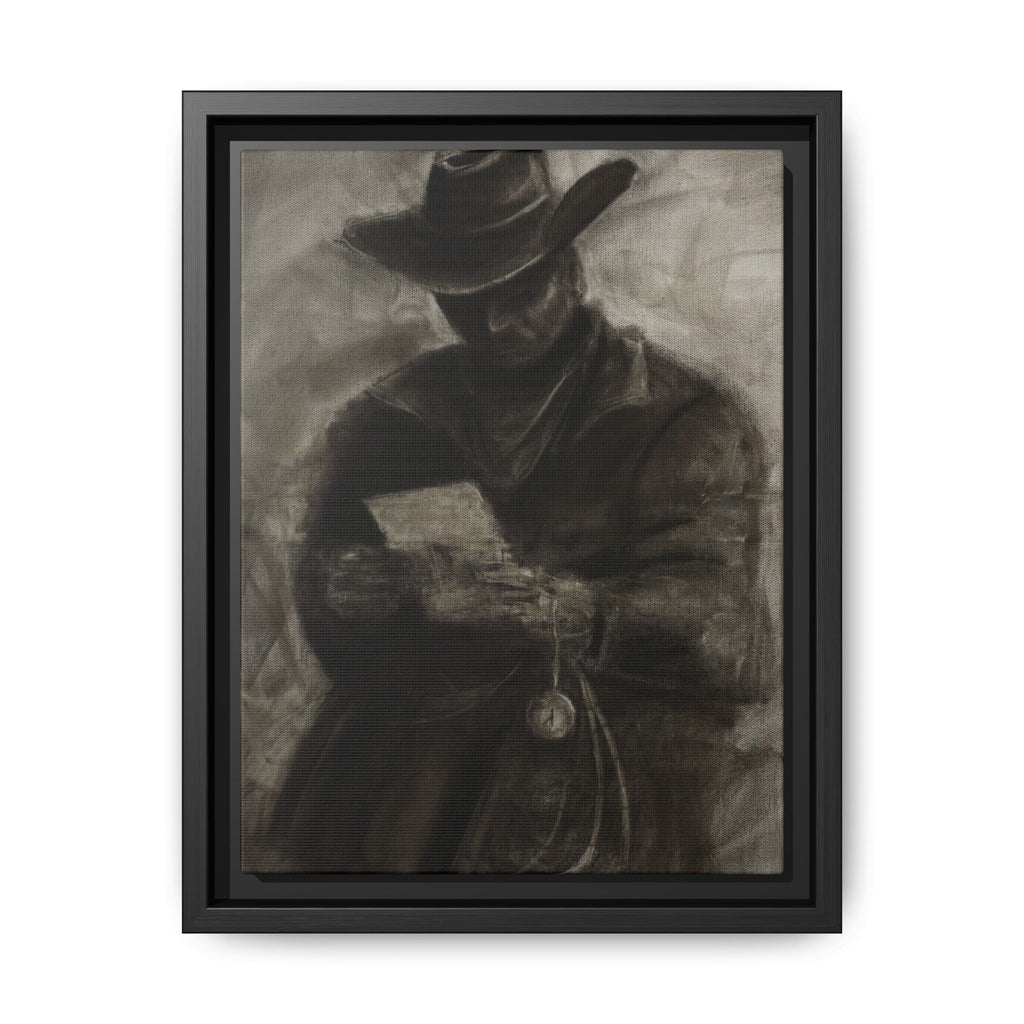 “Cowboy” Matte Canvas, Framed (Multi-color)