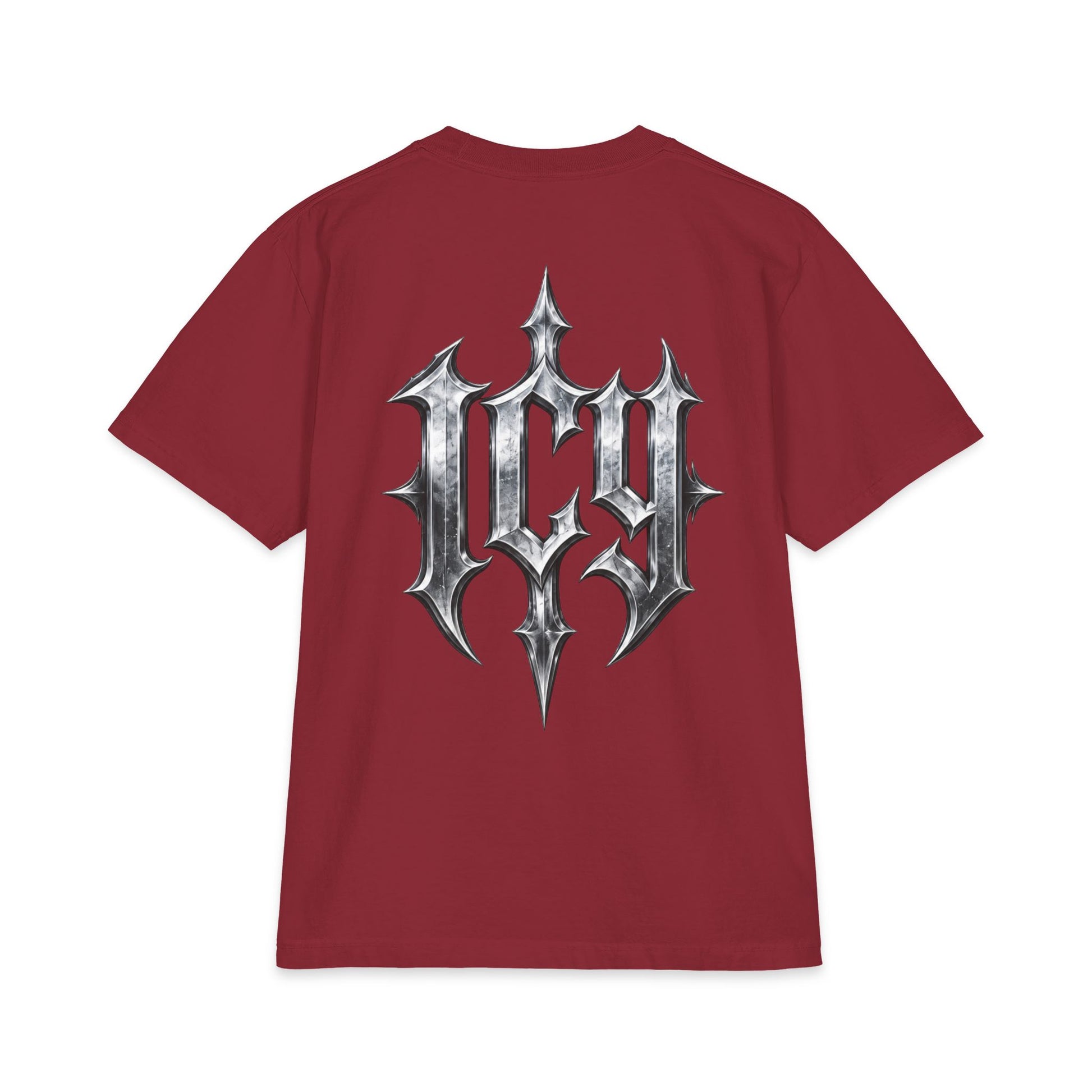 Metallic Spike Logo Short Sleeve Graphic T-Shirt