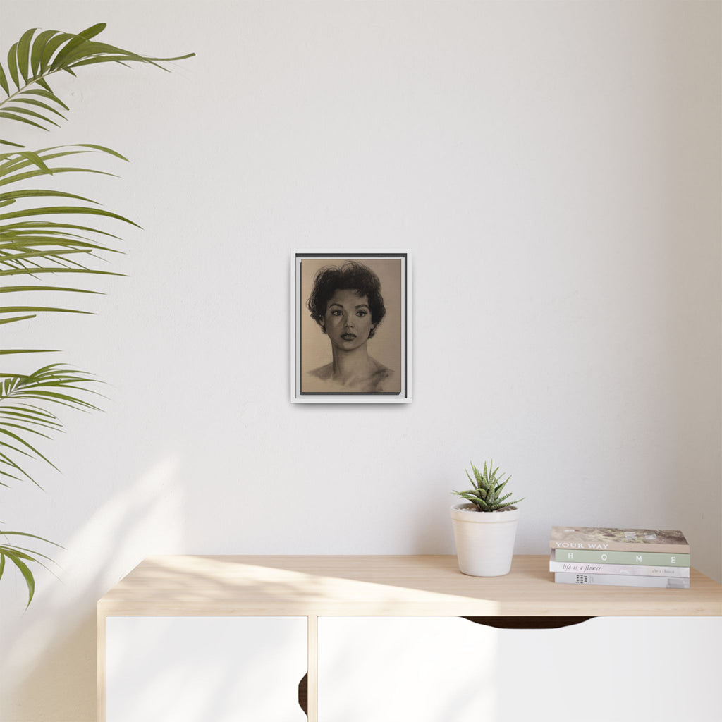 “Still Gaze” Matte Canvas, Framed (Multi-color) PRINT