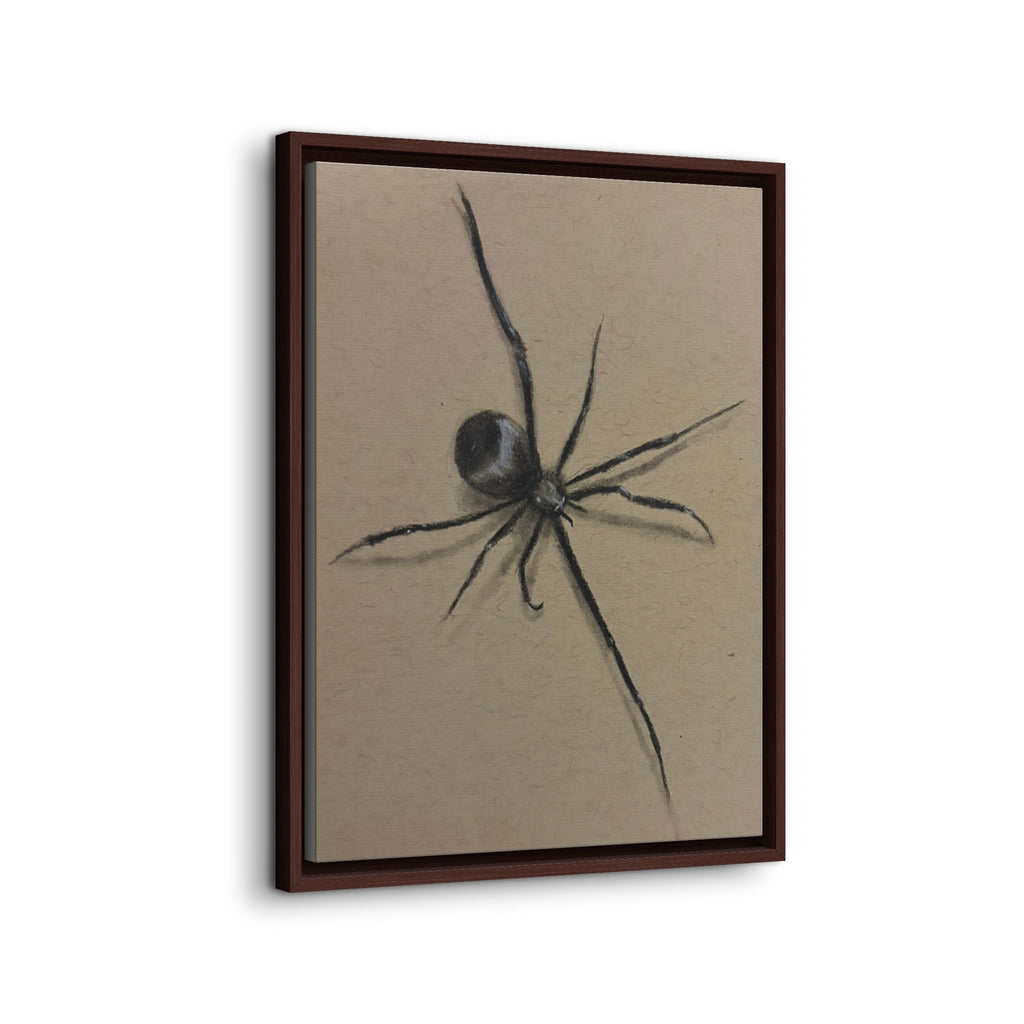 Framed Canvas Spider Wall Art