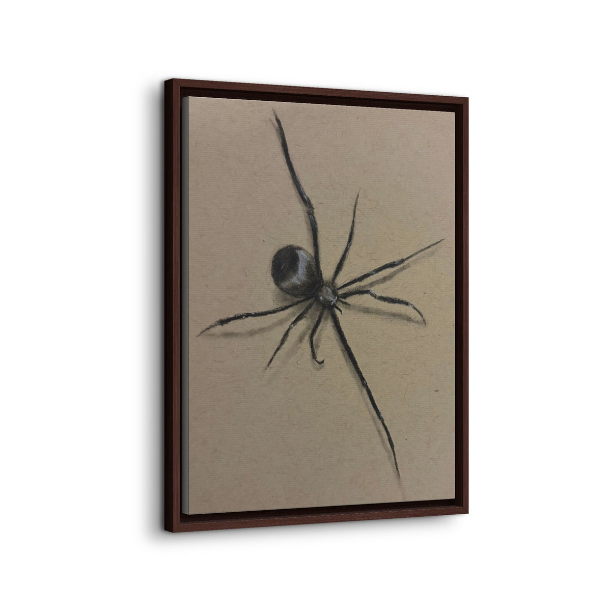 Framed Canvas Spider Wall Art